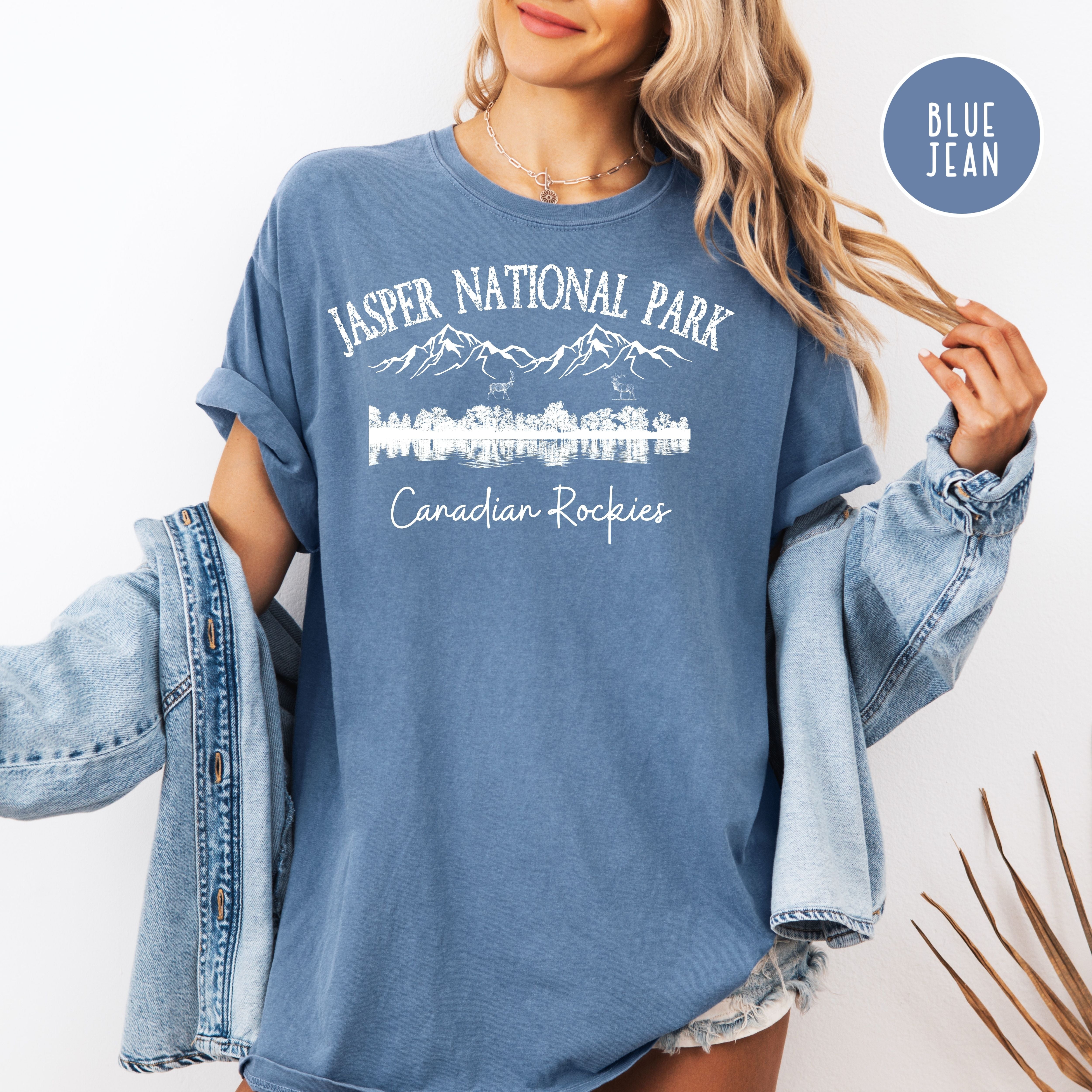 Jasper National Park Alberta Canada Grunge Style Comfort Colors Tee