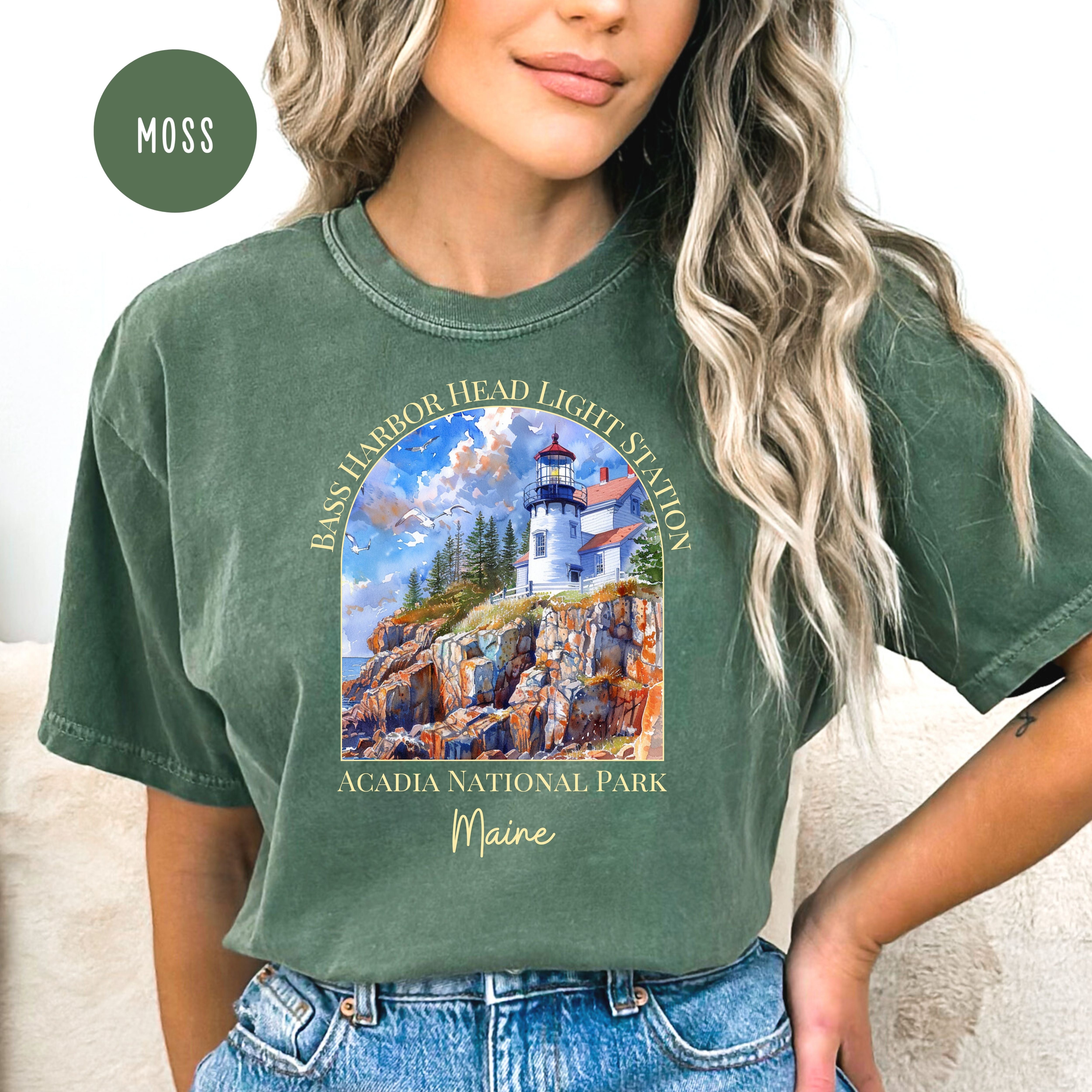 Bass Harbor Maine Lighthouse Tee