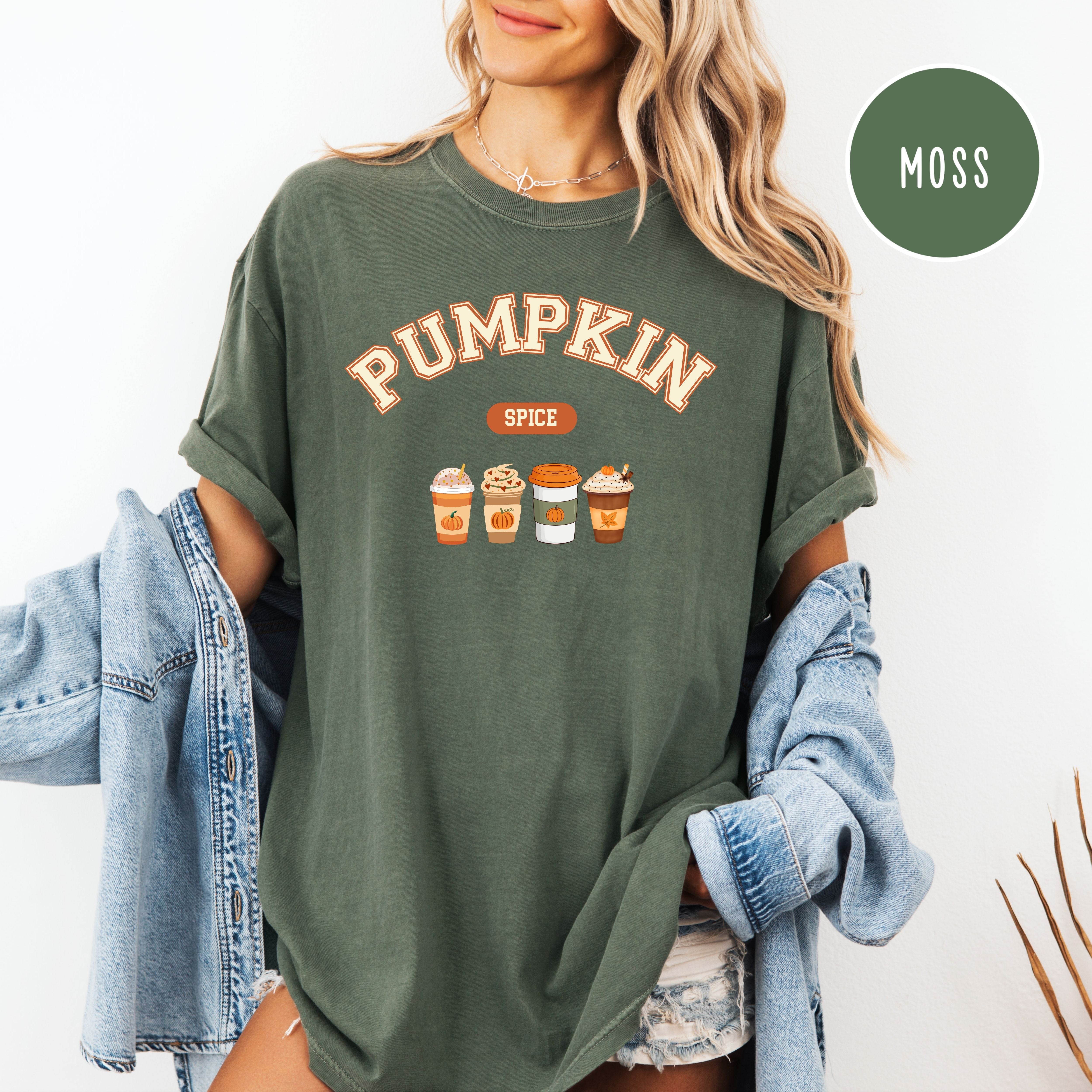 Pumpkin Spice Coffee Lover Comfort Colors Autumn Gift Shirt