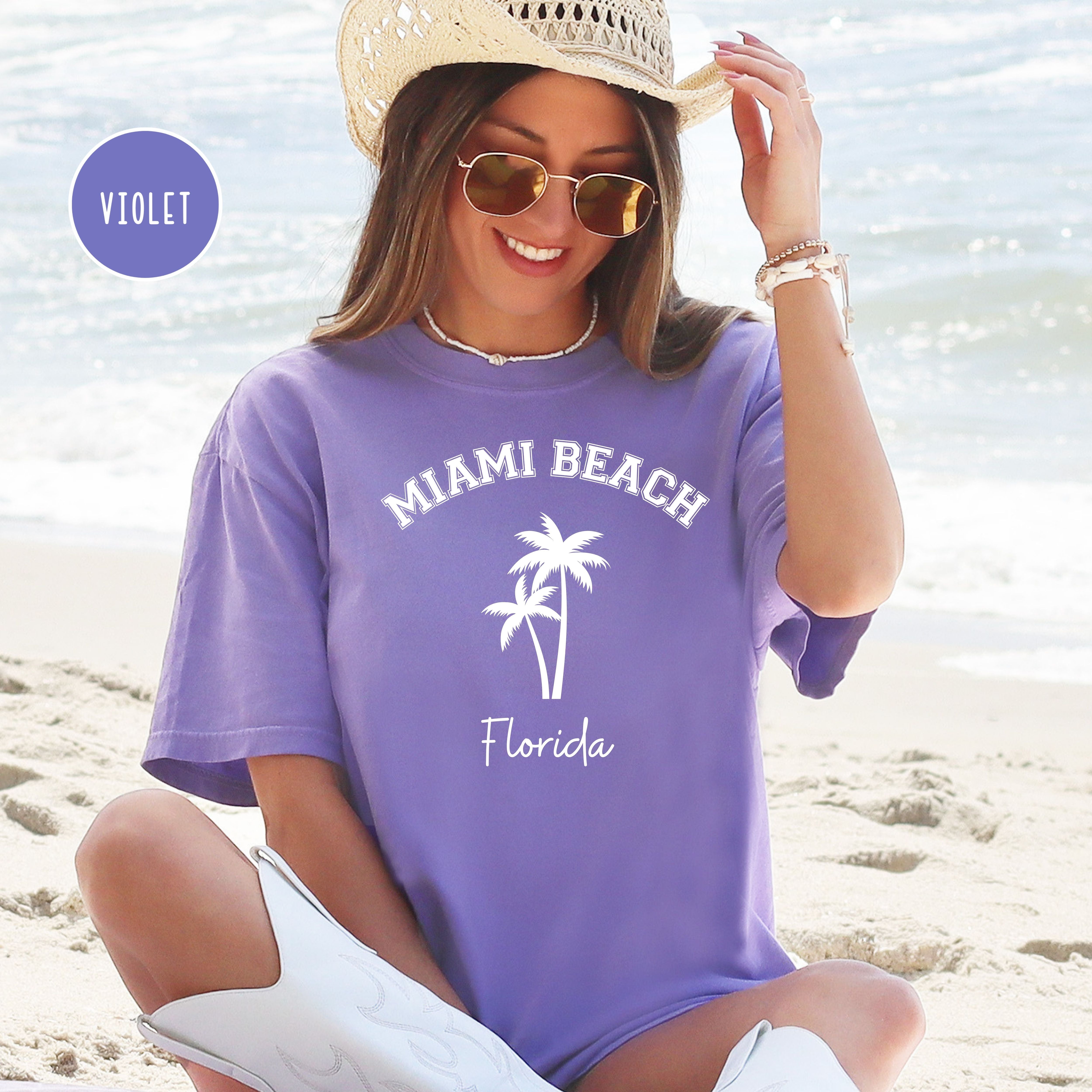 Miami Beach Florida Comfort Colors Tee
