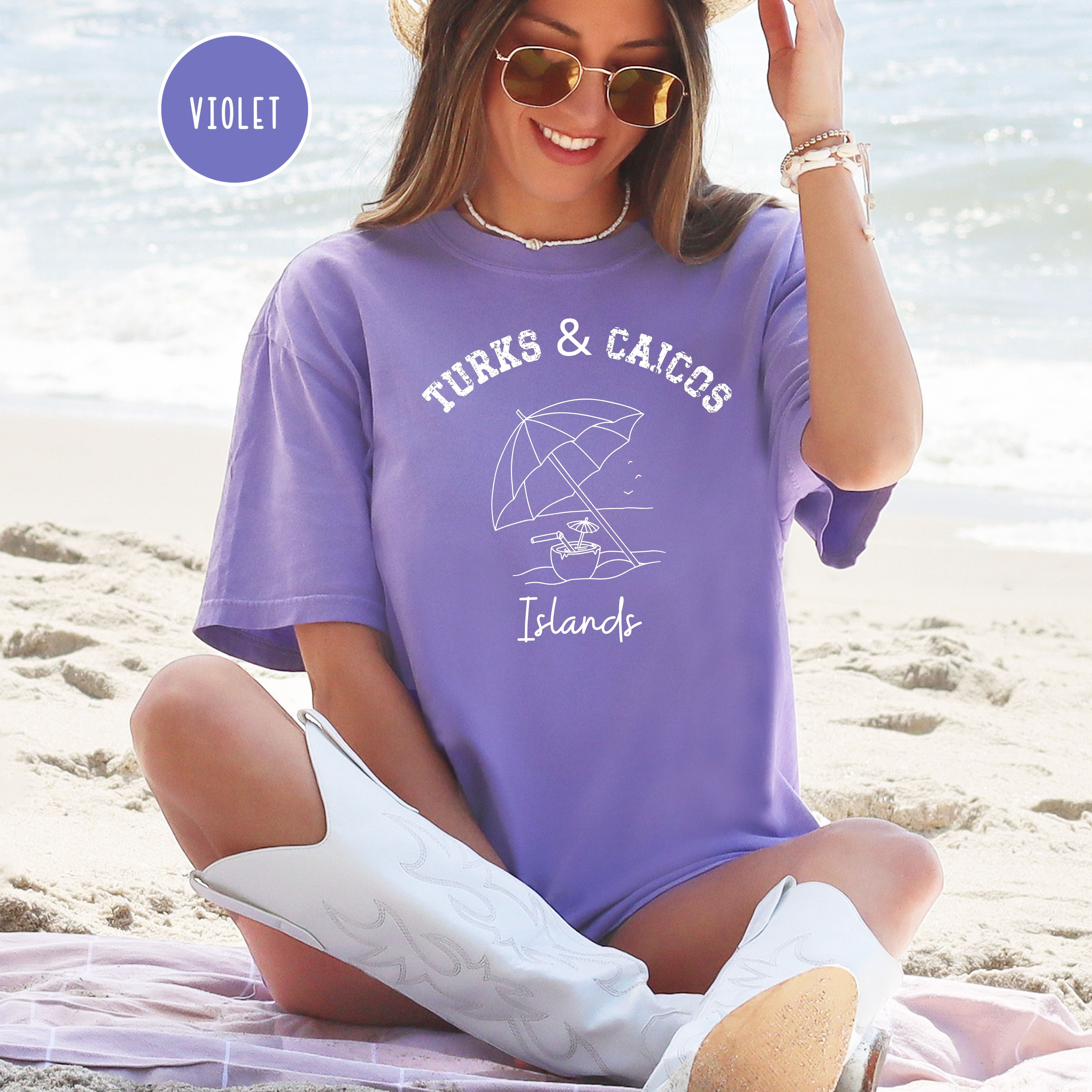 Turks and Caicos Drinking Comfort Colors® Tee