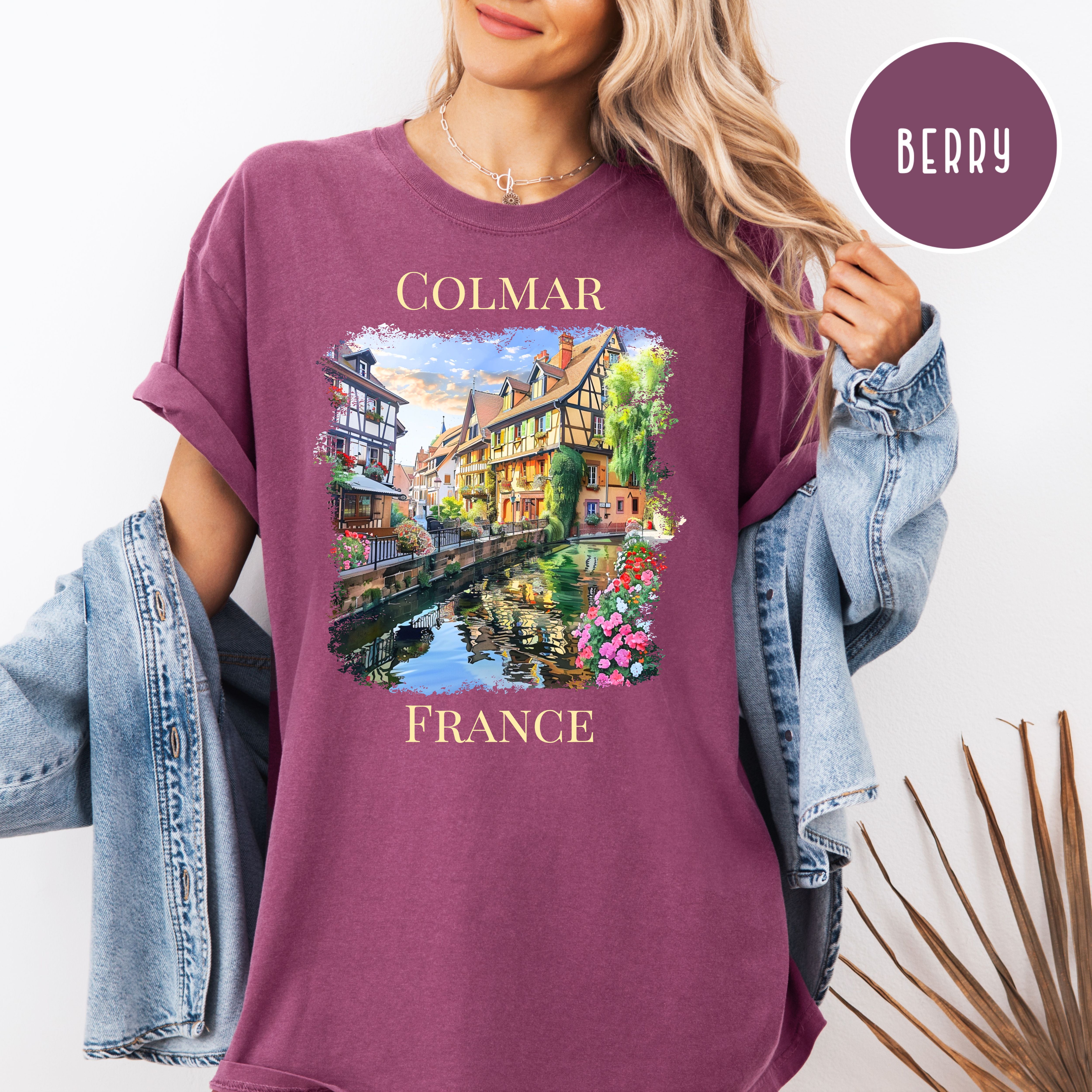 Colmar France Comfort Colors Vacation Gift Tee