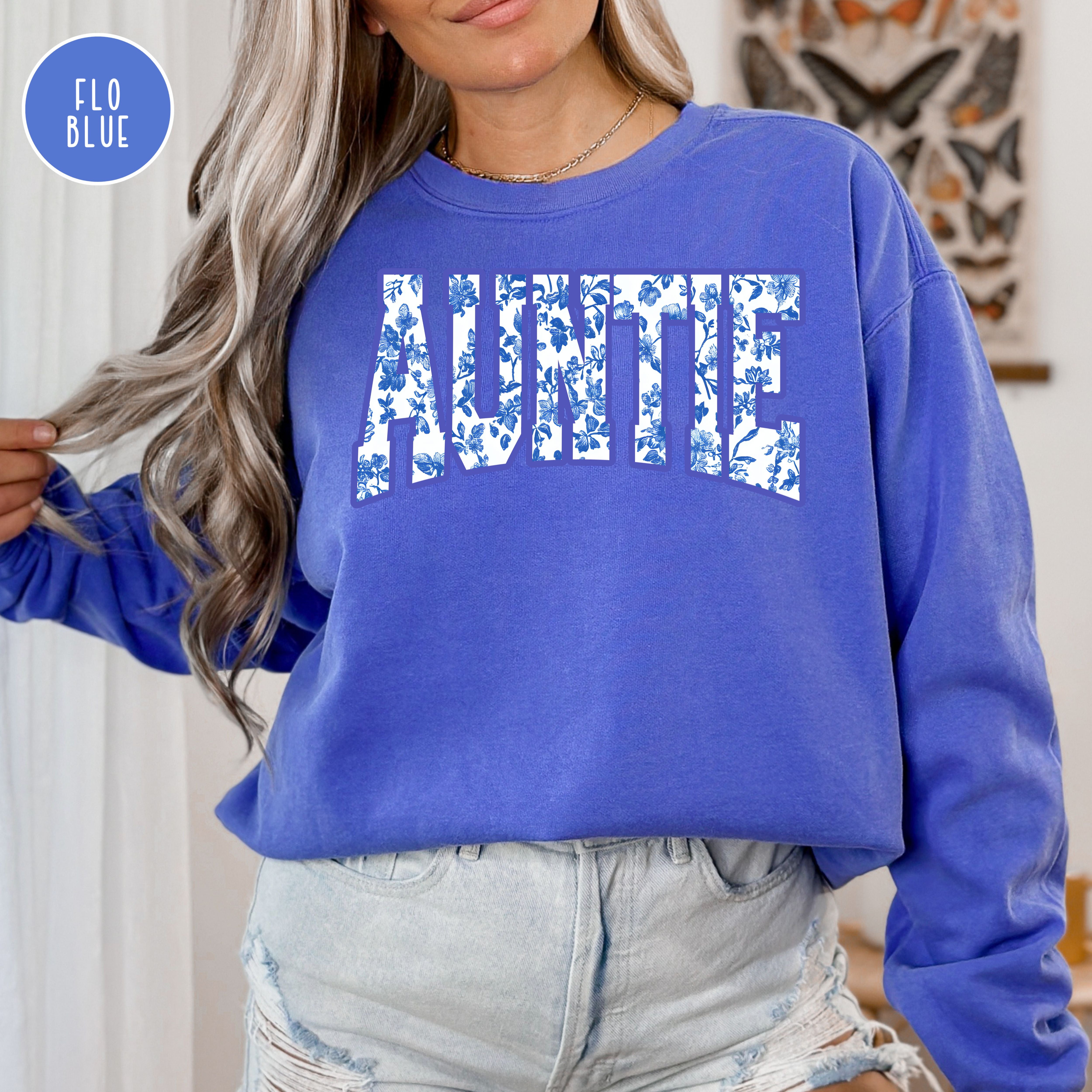 Auntie French Toile Comfort Colors® Sweatshirt