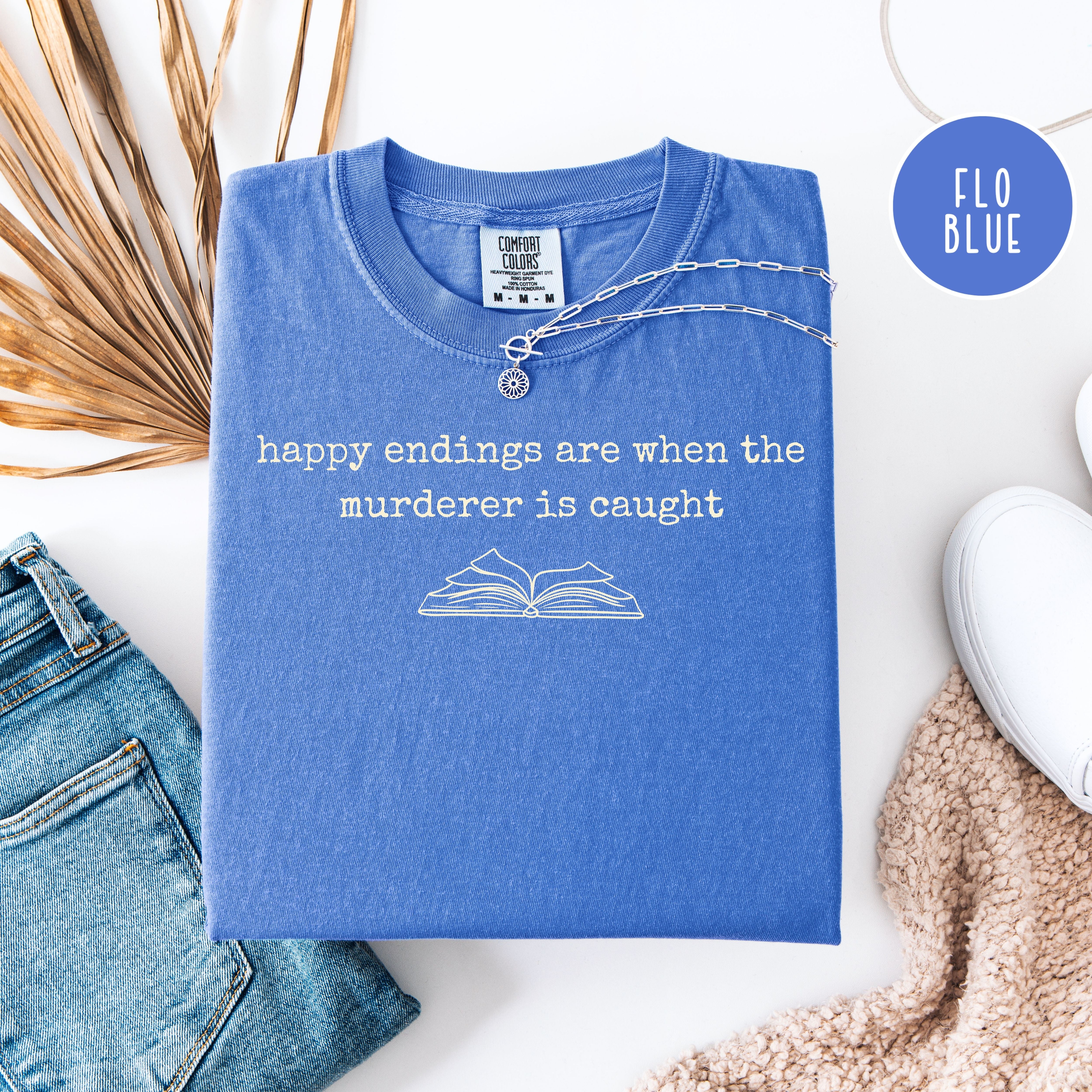 Murder Mystery Book Lover Comfort Colors Tee