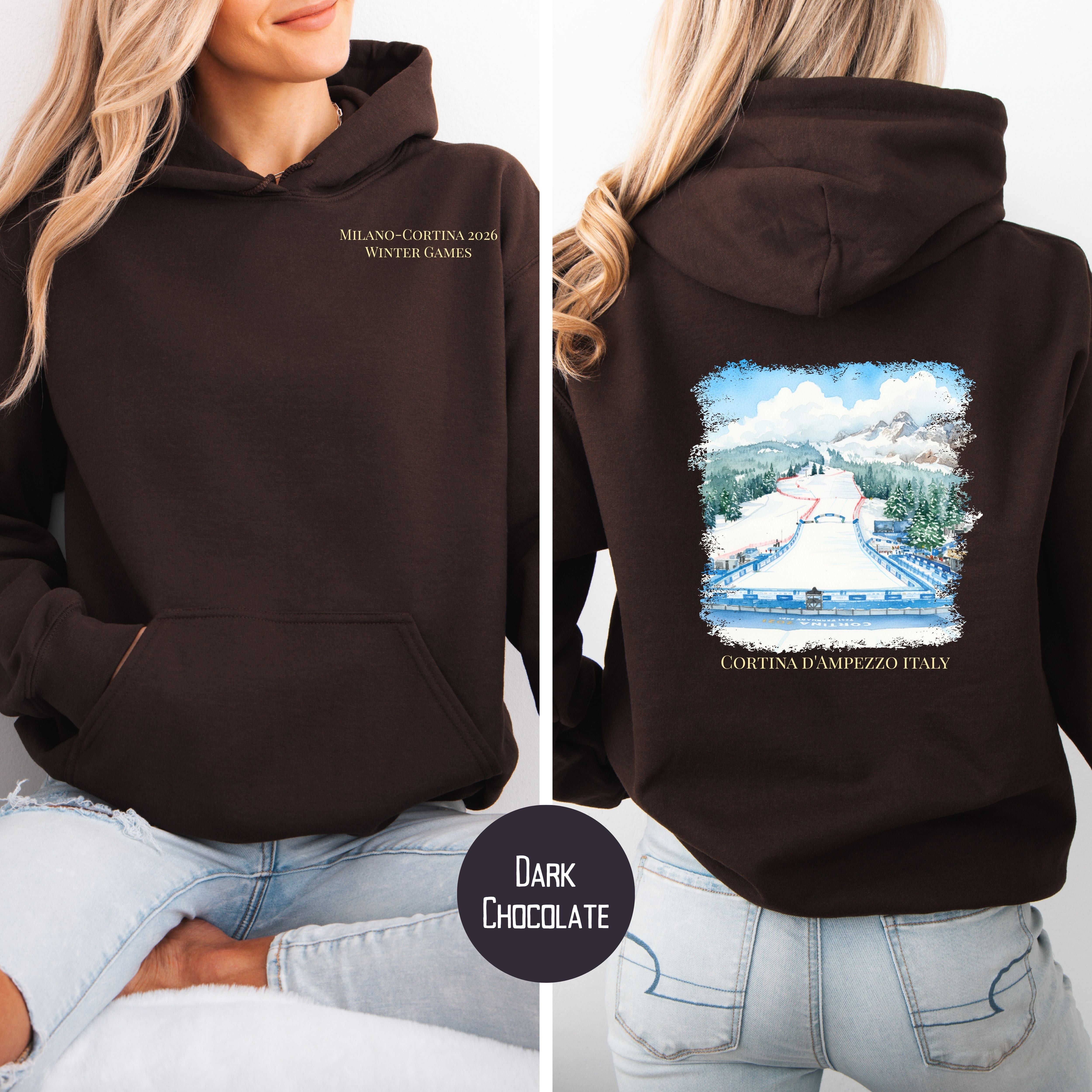 Milano Cortina d'Ampezzo Italy 2026 Winter Games Pullover Hoodie