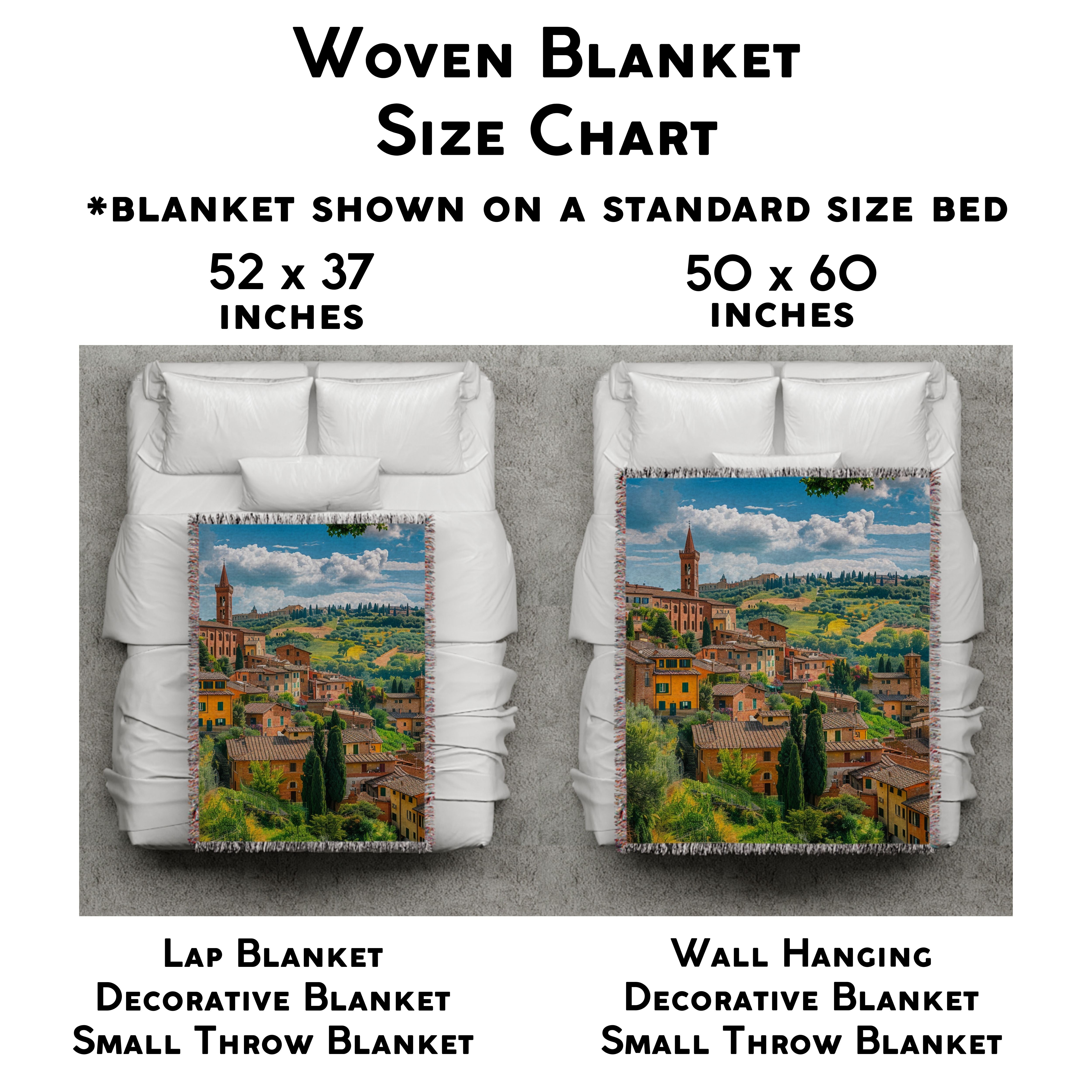Siena Tuscany Italy Woven Throw Blanket
