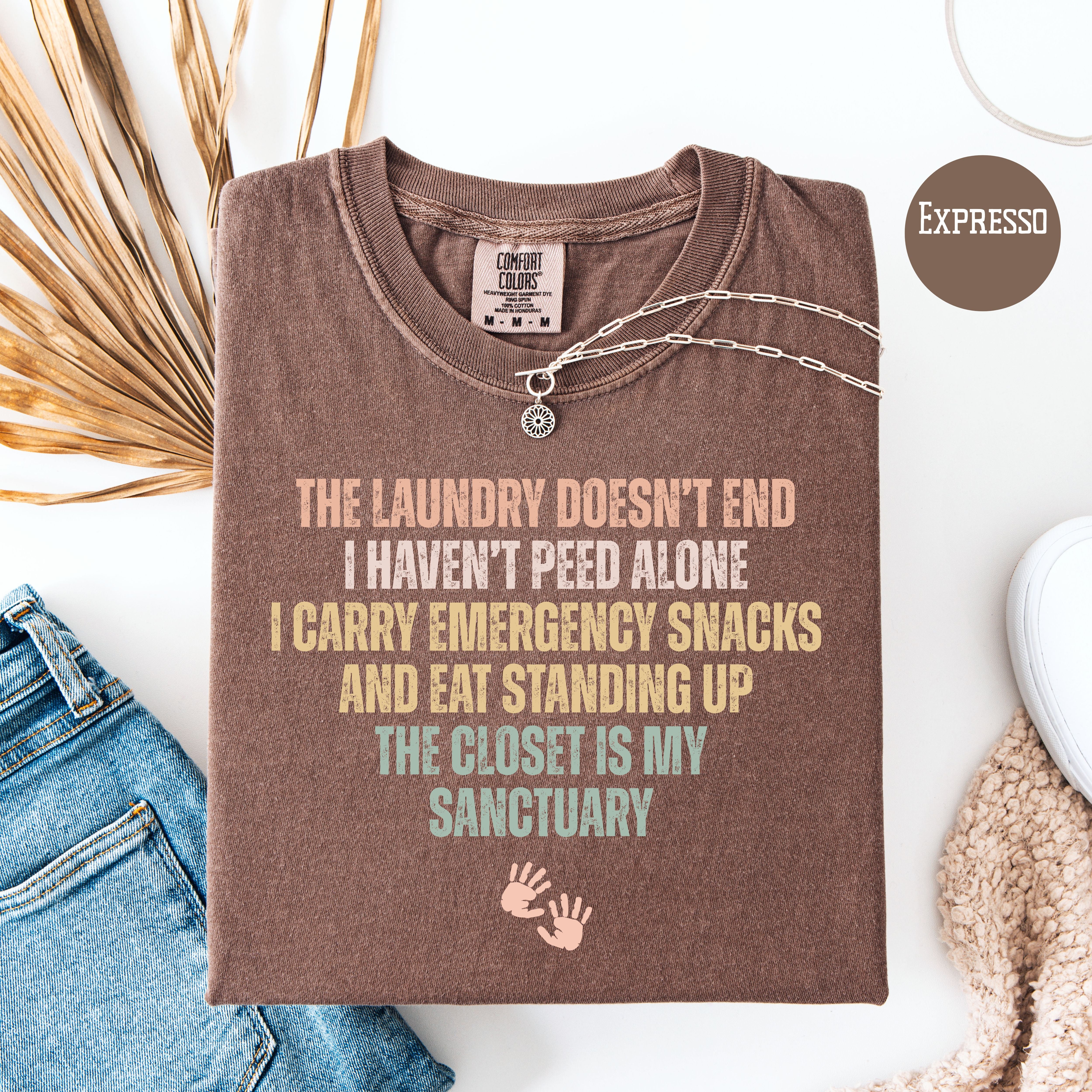 Funny Mom Comfort Colors T-Shirt, Gift for Mom of Young Children