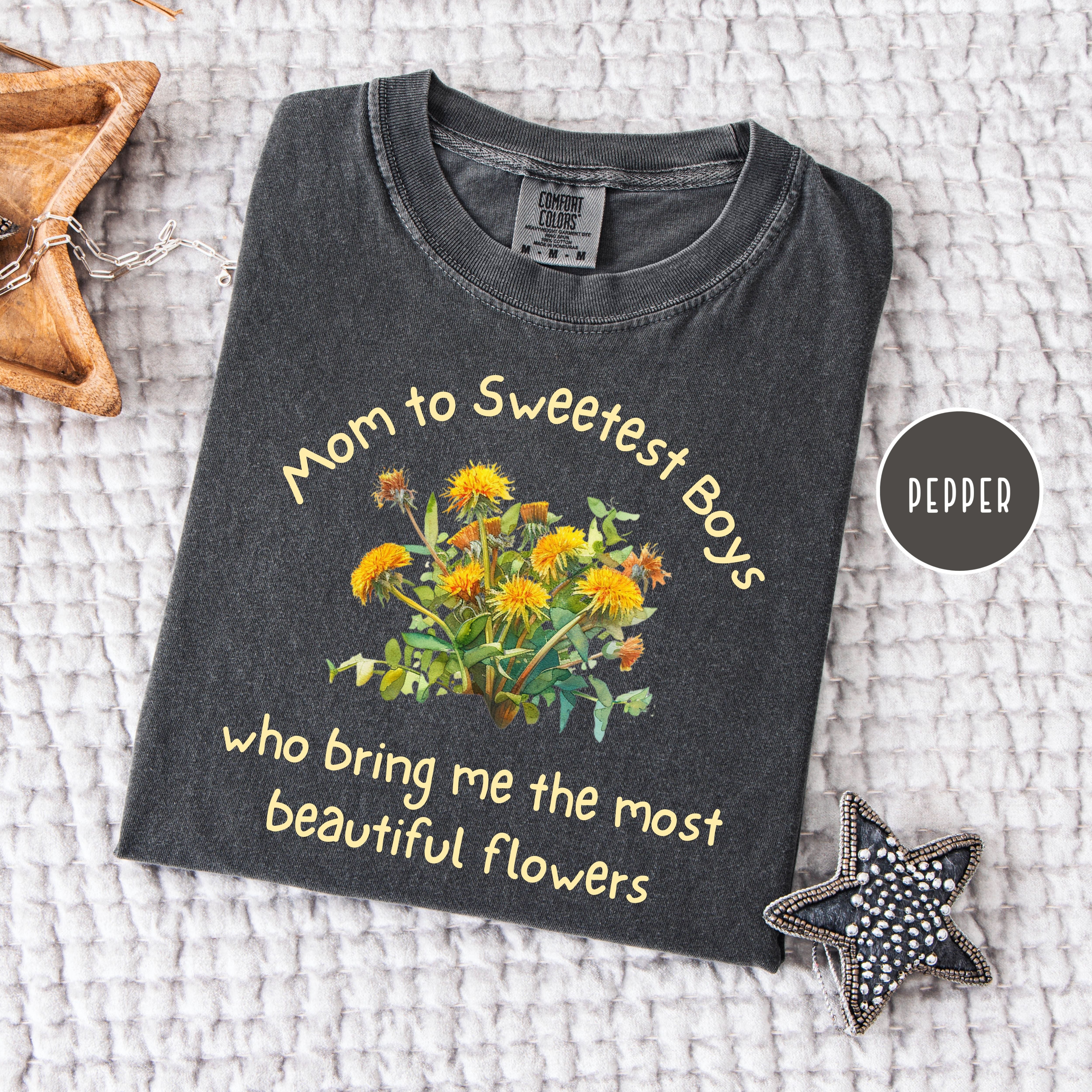 Mom To Boys Comfort Colors T-Shirt,  Mom To Young Boys Shirt