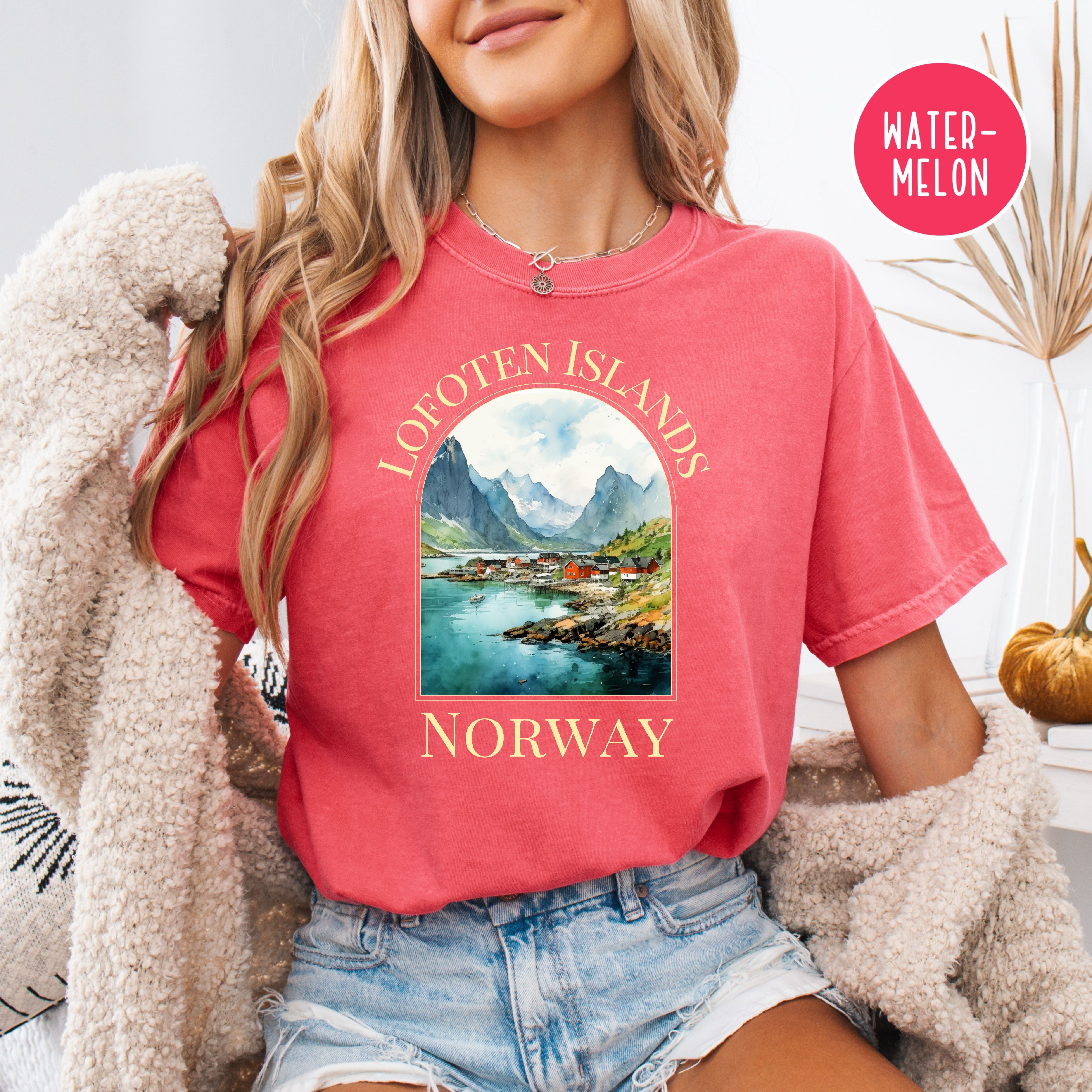 Lofoten Islands Norway Comfort Colors Tee