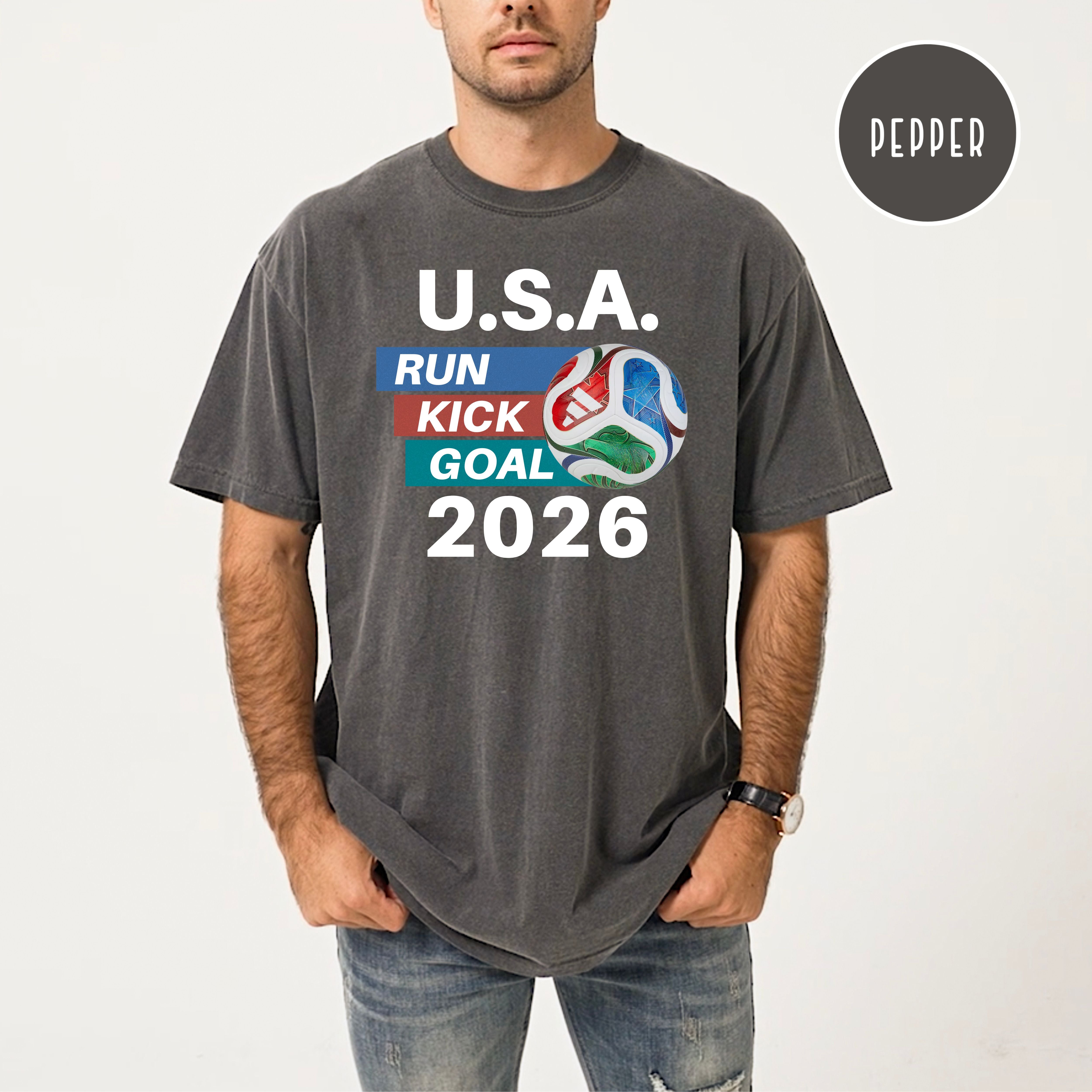 Soccer 2026 Comfort Colors T-Shirt, Soccer USA, Soccer Fan Gift Shirt