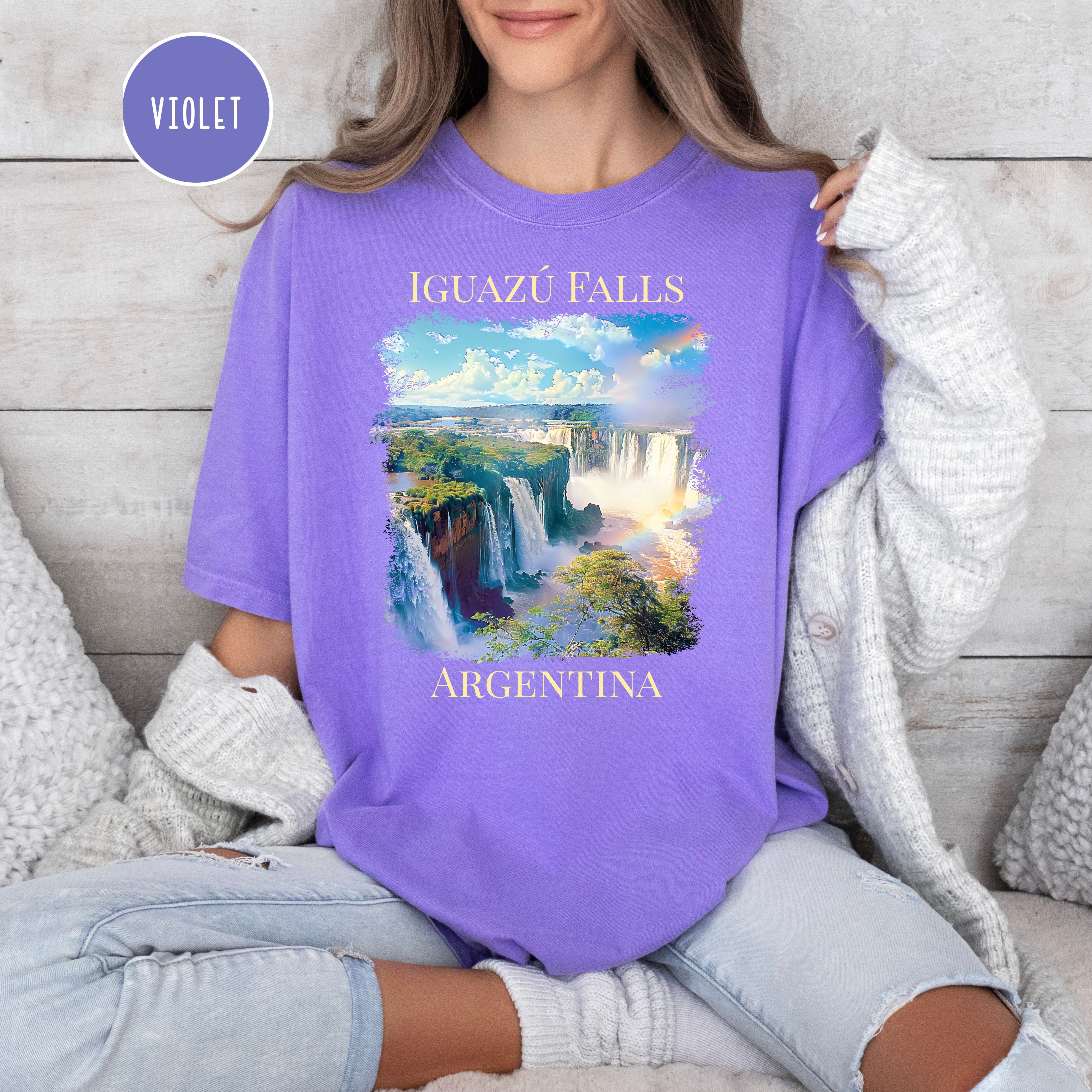 Iguazú Falls Argentina Comfort Colors Unisex Vacation Gift Shirt