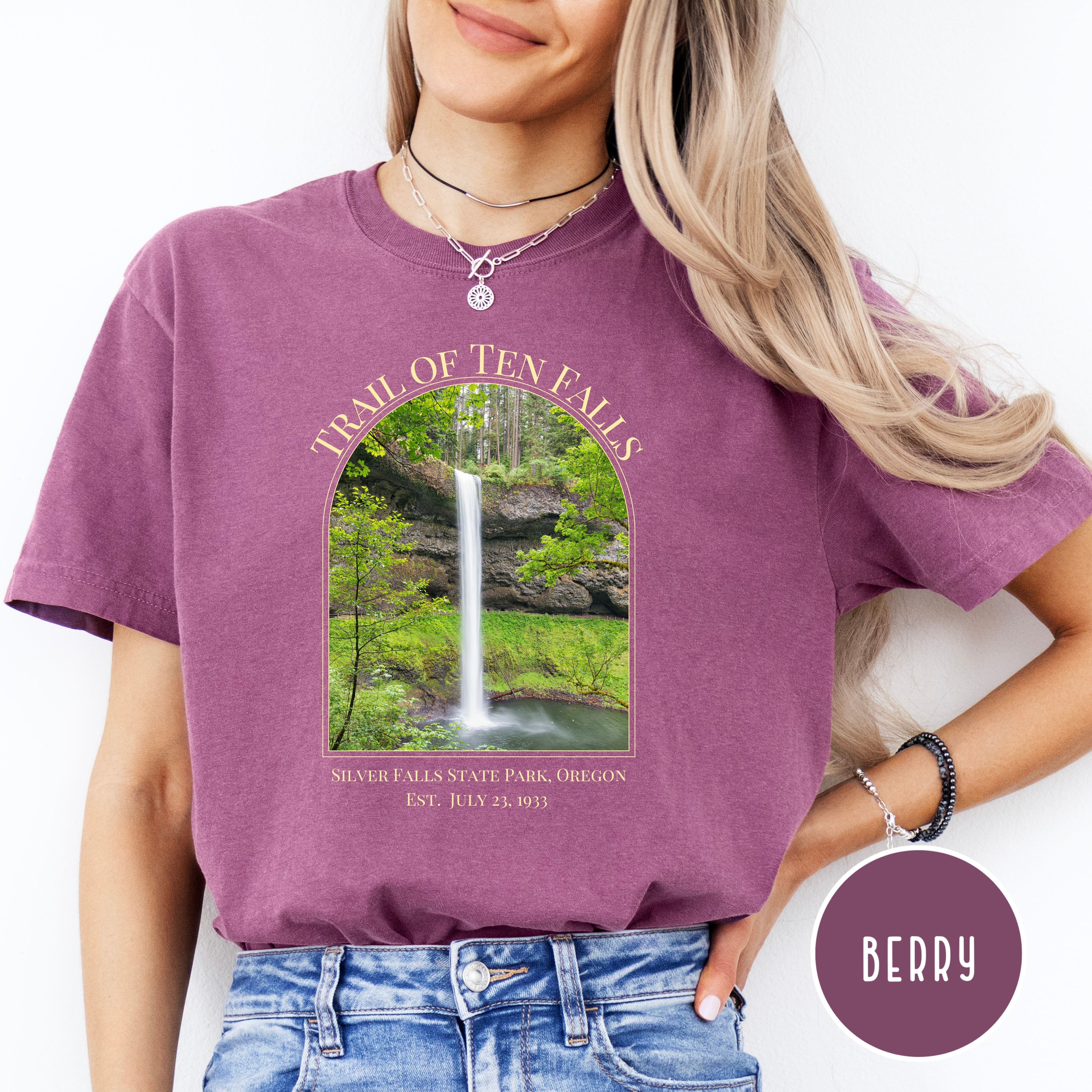 Trail of Ten Falls Silver Falls State Park Oregon, Comfort Colors® Tee