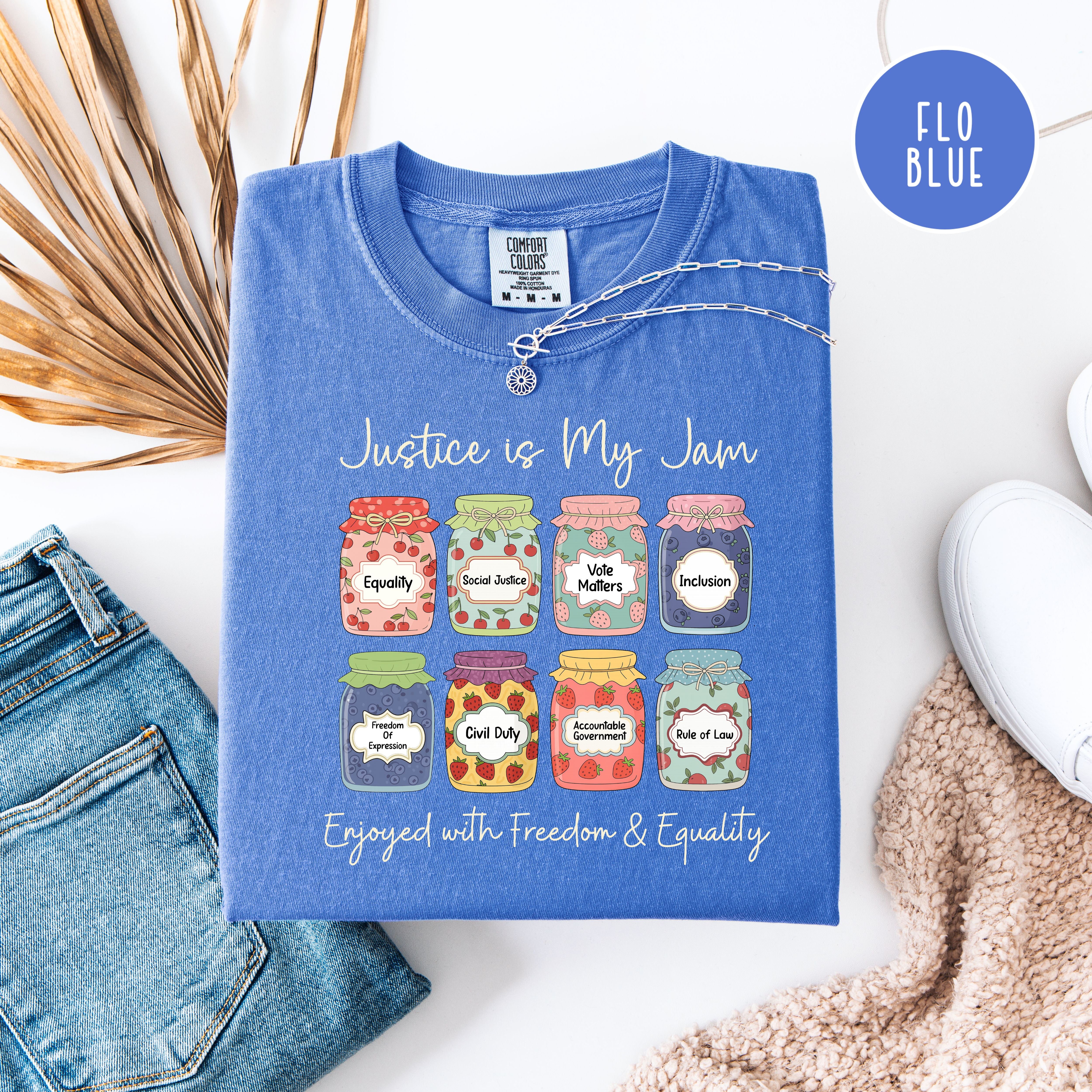 Justice is My Jam Freedom & Equality Comfort Colors Pro Democracy Shirt