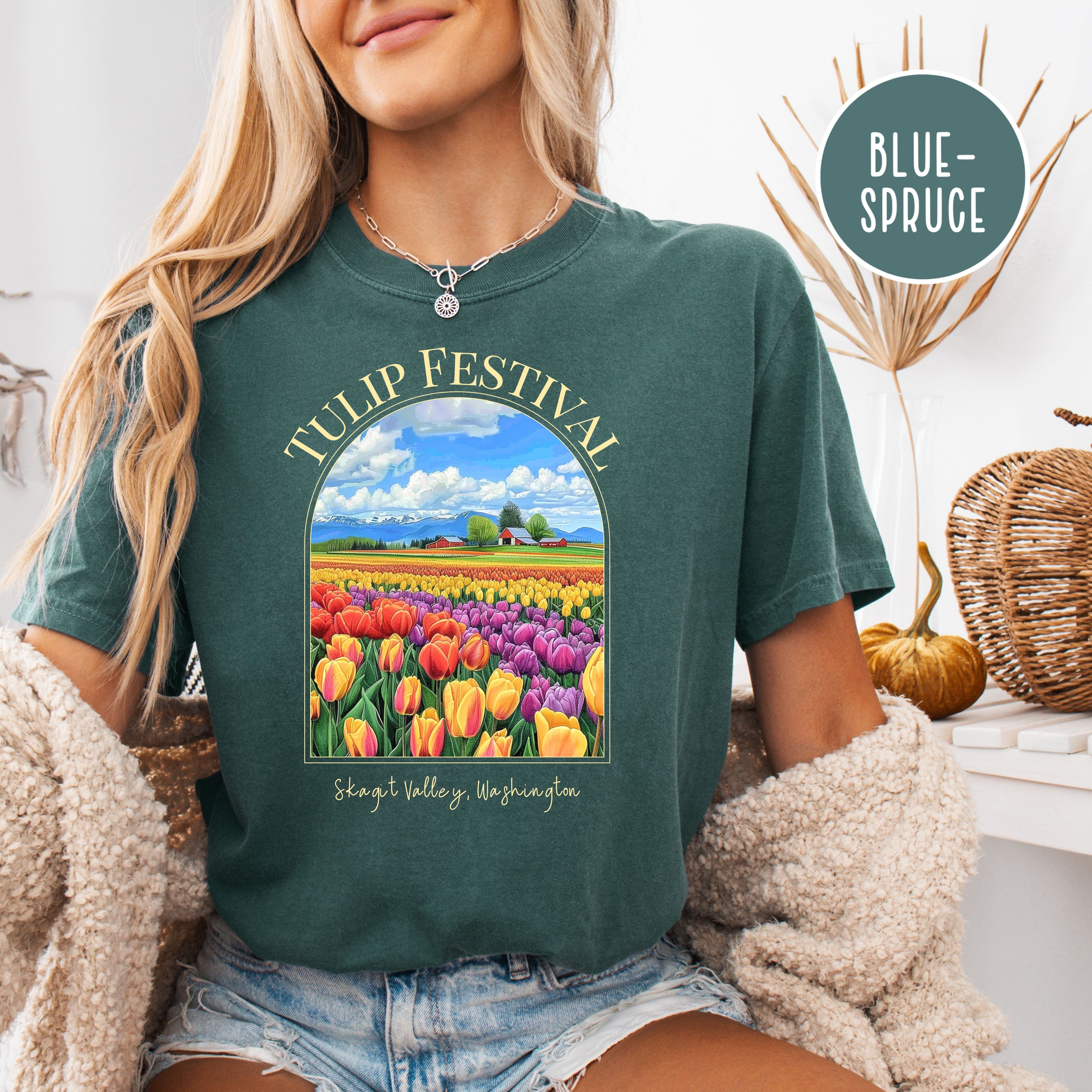 Tulip Festival Washington State Skagit Valley Comfort Colors® Tee