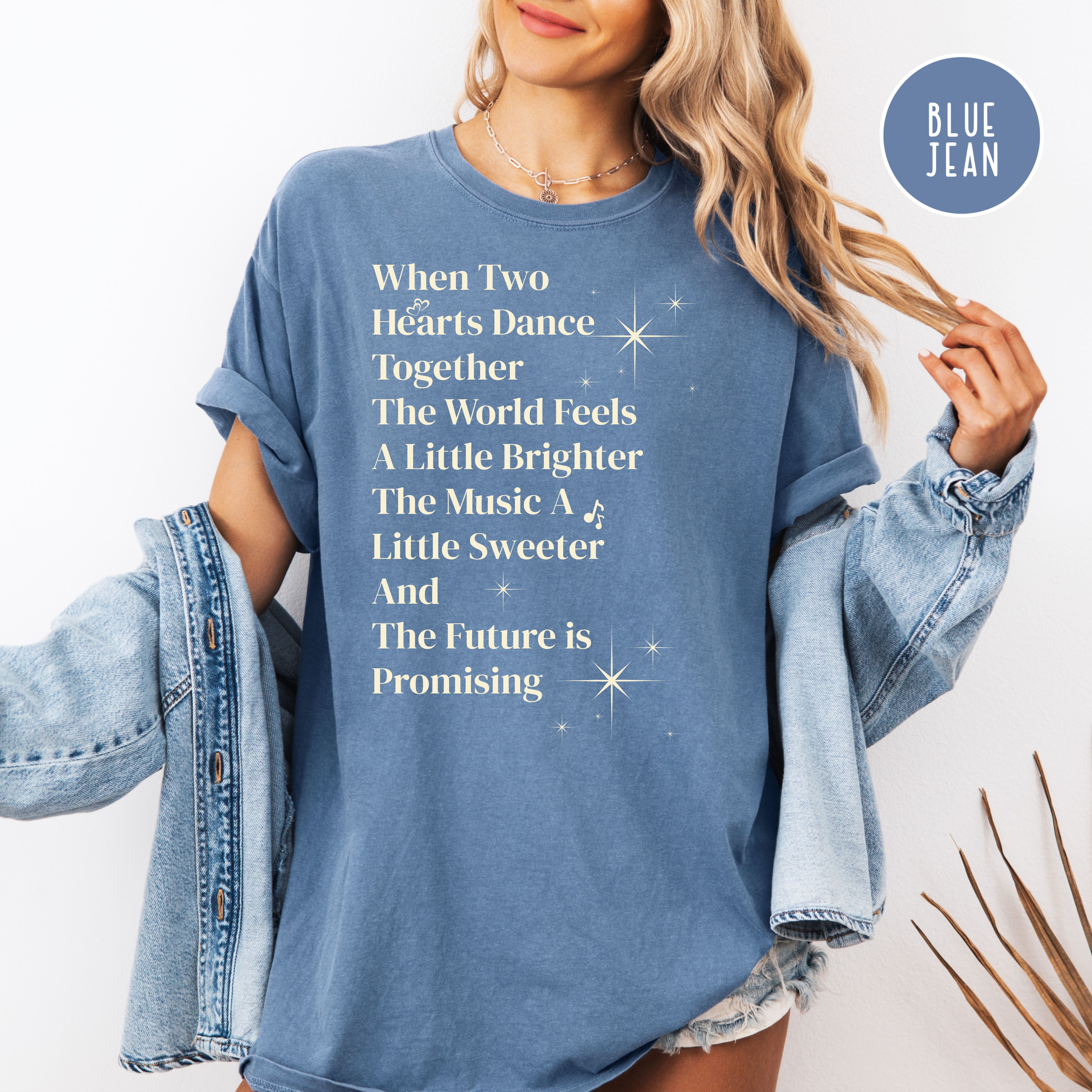 When Two Hearts Dance Together Comfort Colors Tee