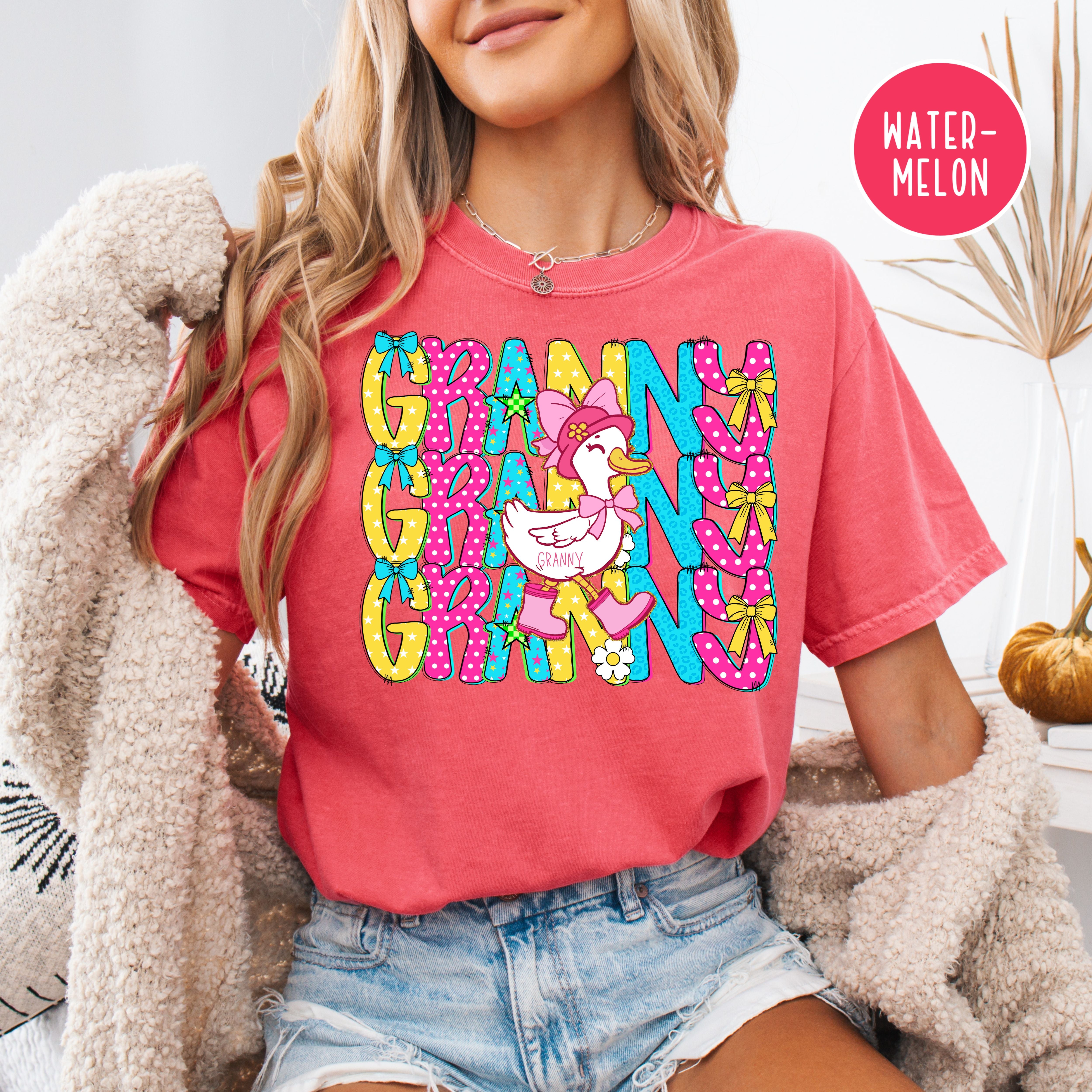 Granny Silly Goose Grandma Comfort Colors Tee