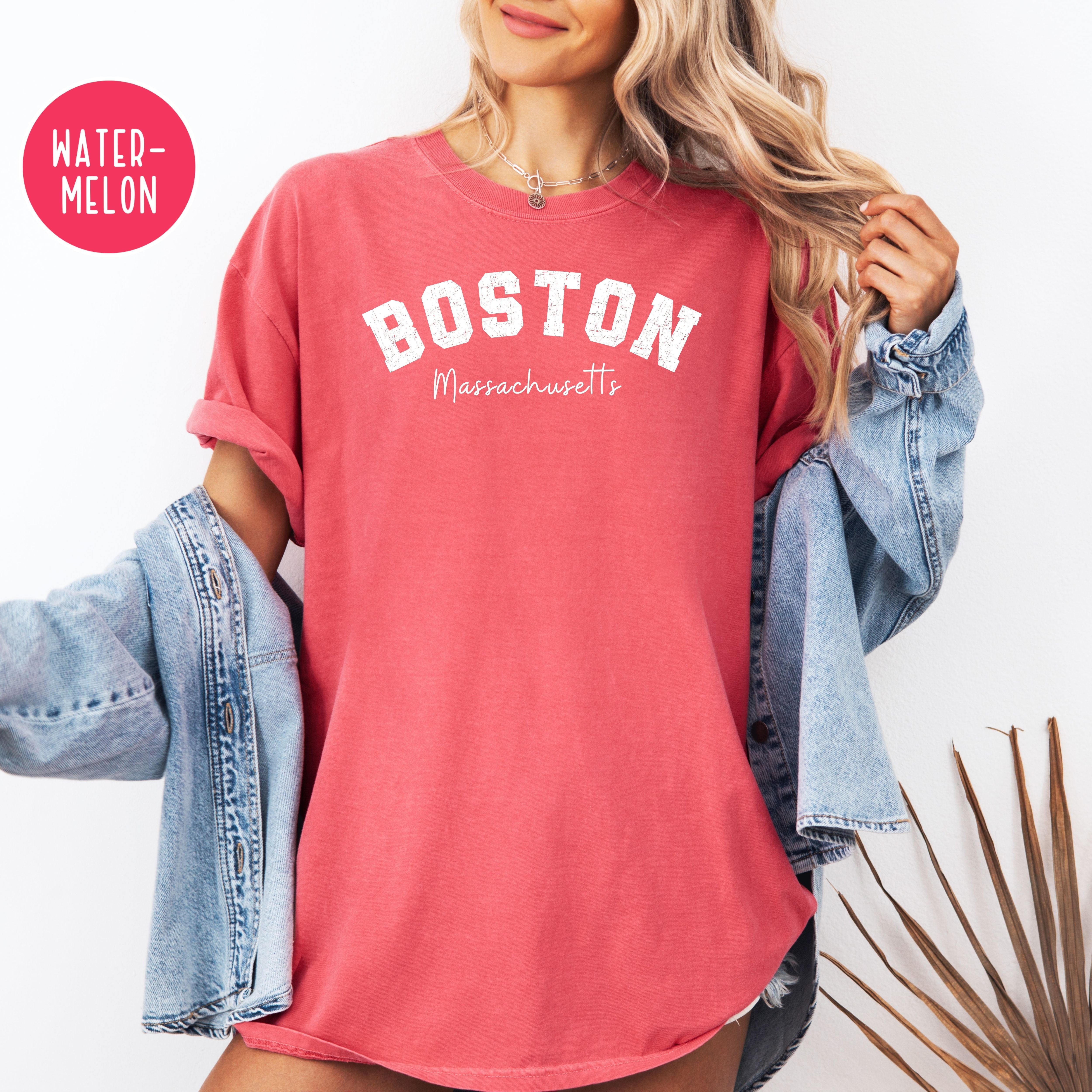Boston Comfort Colors Brand Shirt, Boston Vacation Gift Shirt