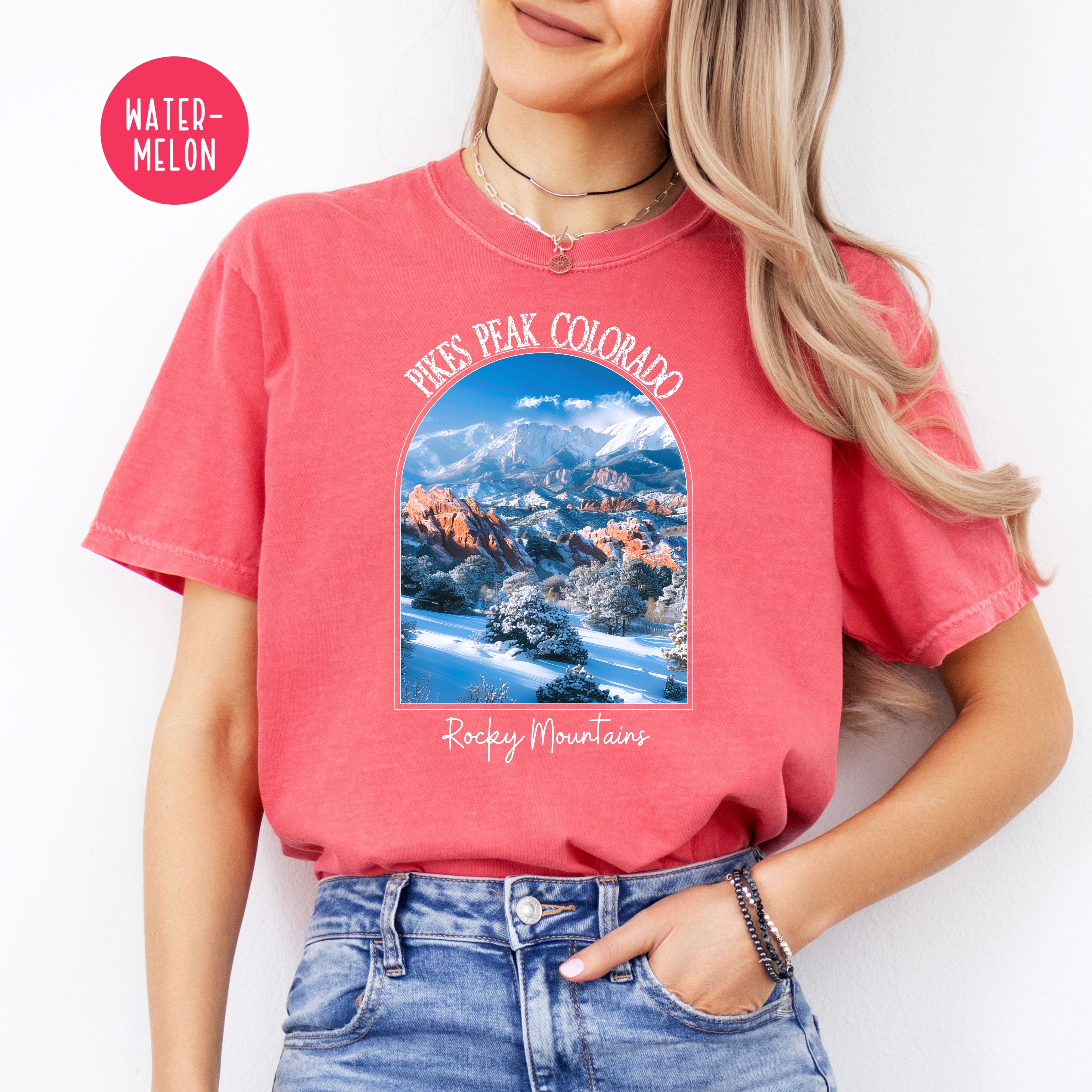 Pikes Peak Colorado Rocky Mountains Comfort Colors® Tee