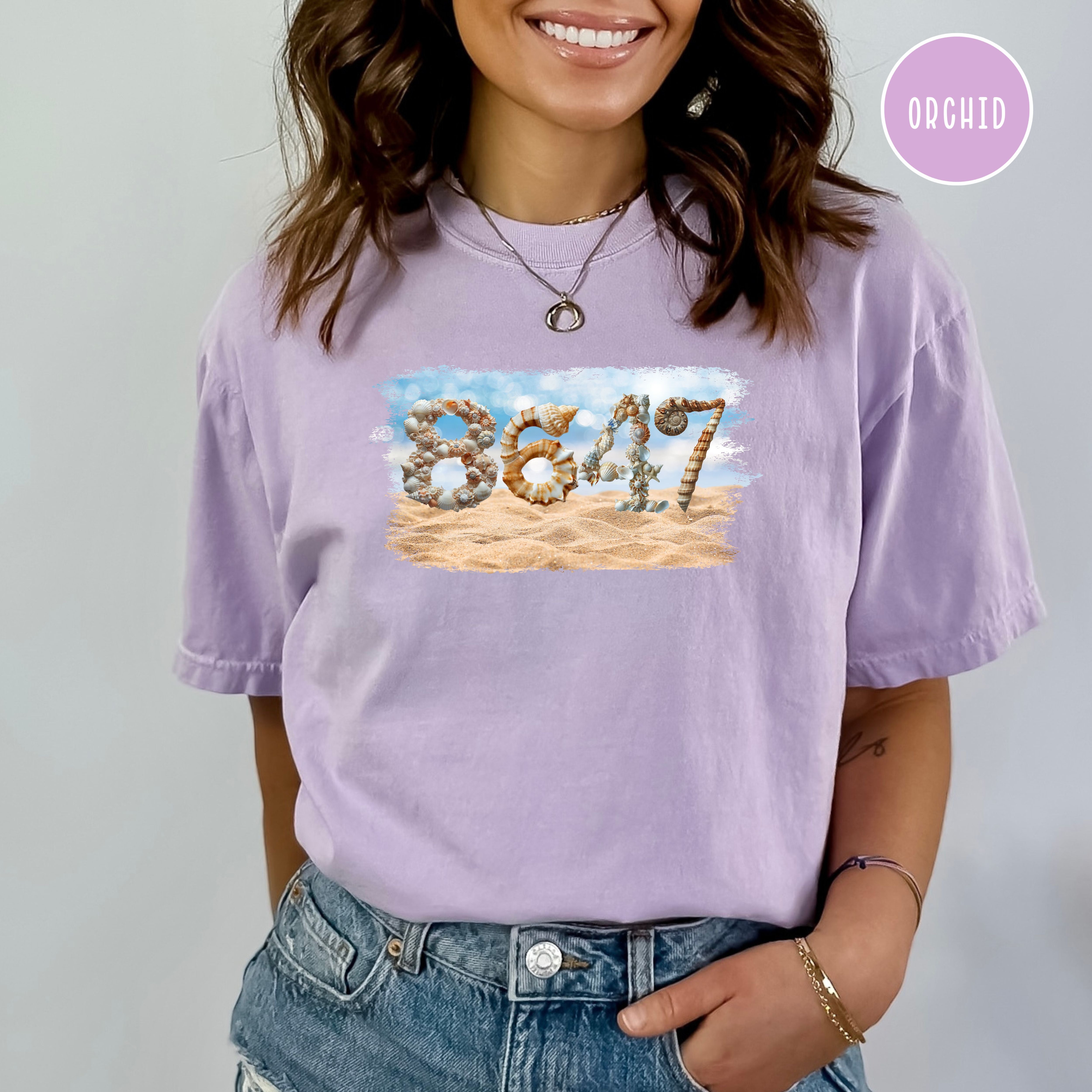 Subtle Anti Trump 8647 Seashells at the Beach Comfort Colors Tee