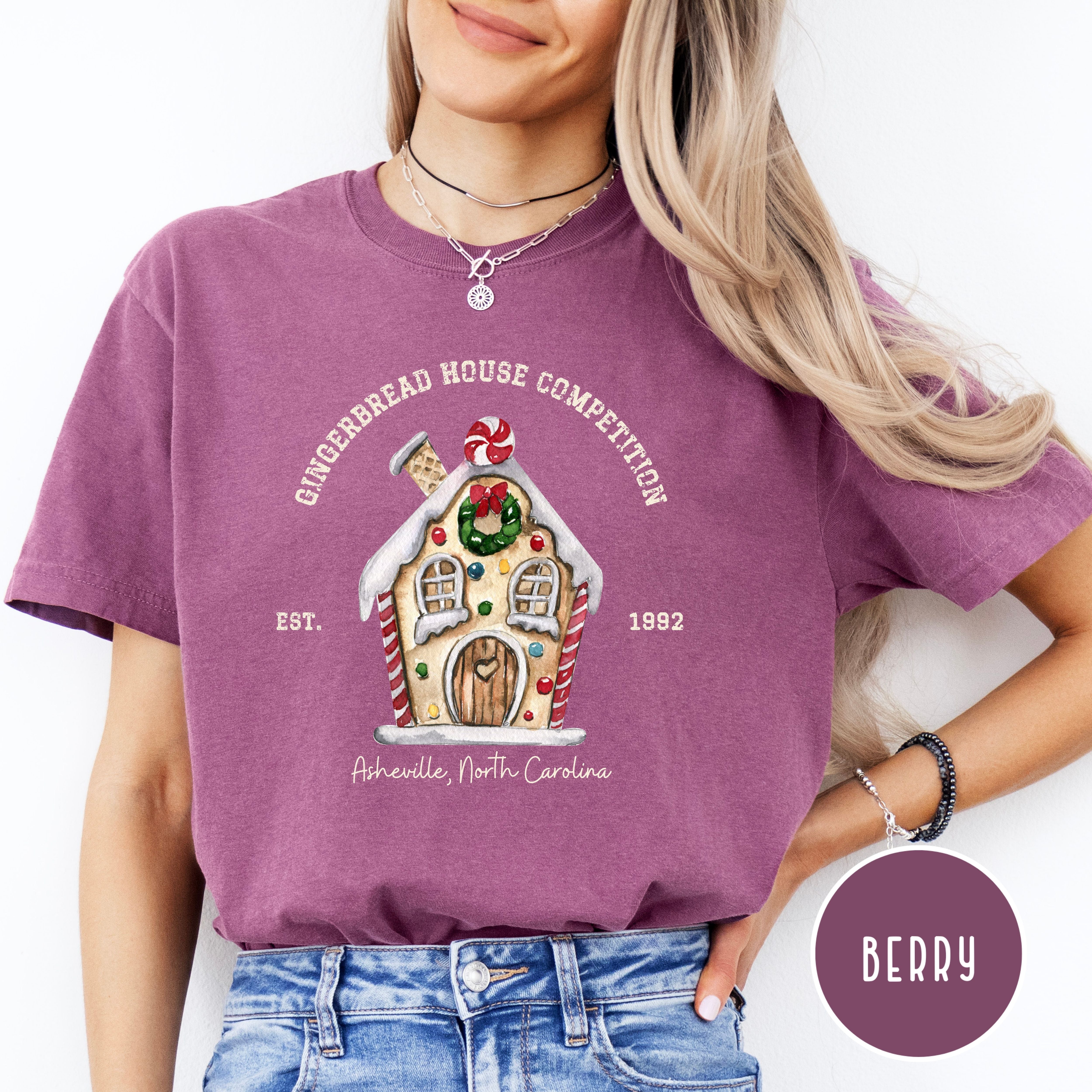 Asheville North Carolina Gingerbread House Competition Comfort Colors® Tee