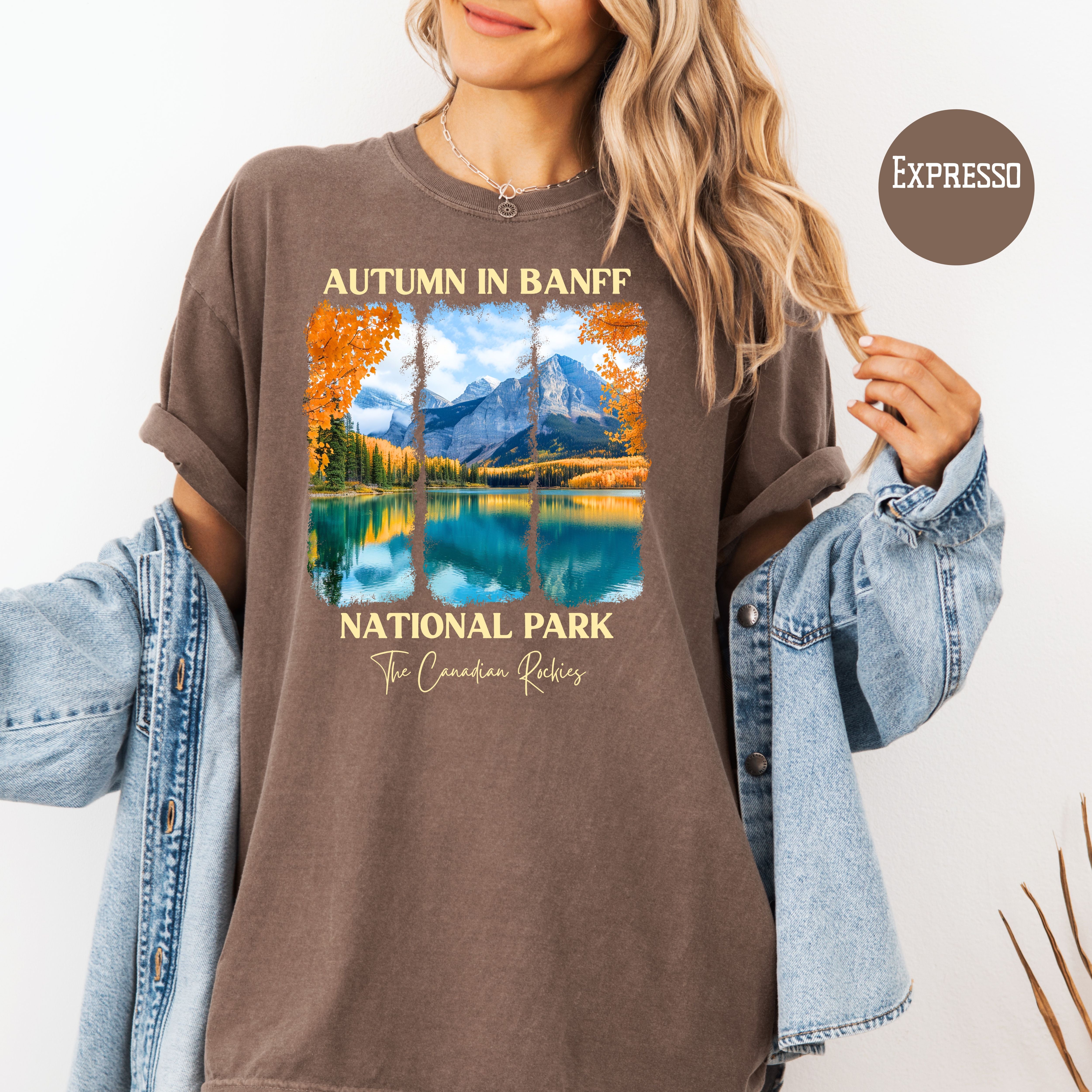 Autumn in Banff National Park Comfort Colors Unisex Tee