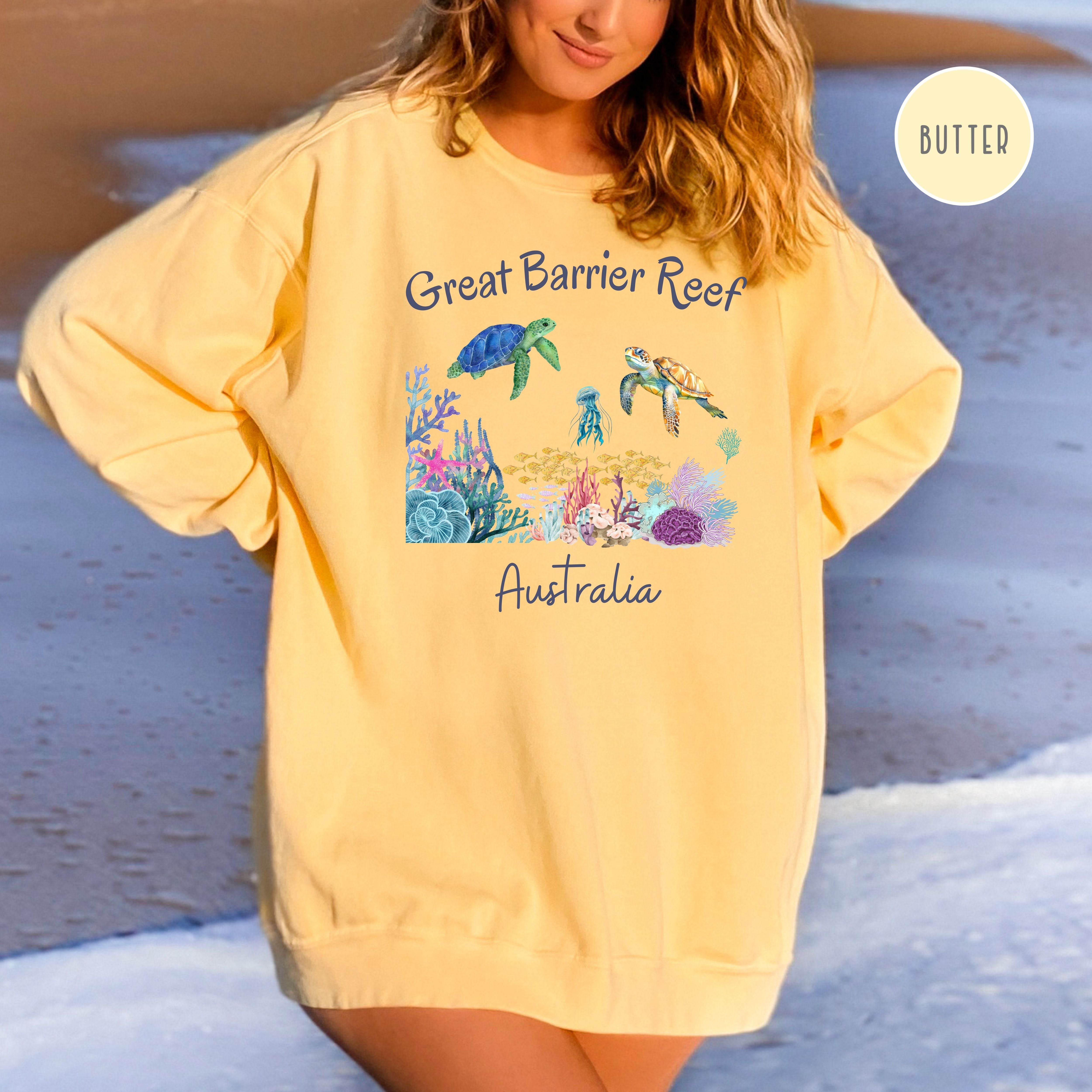 Belize Barrier Reef Caribbean Sea Comfort Colors® Sweatshirt