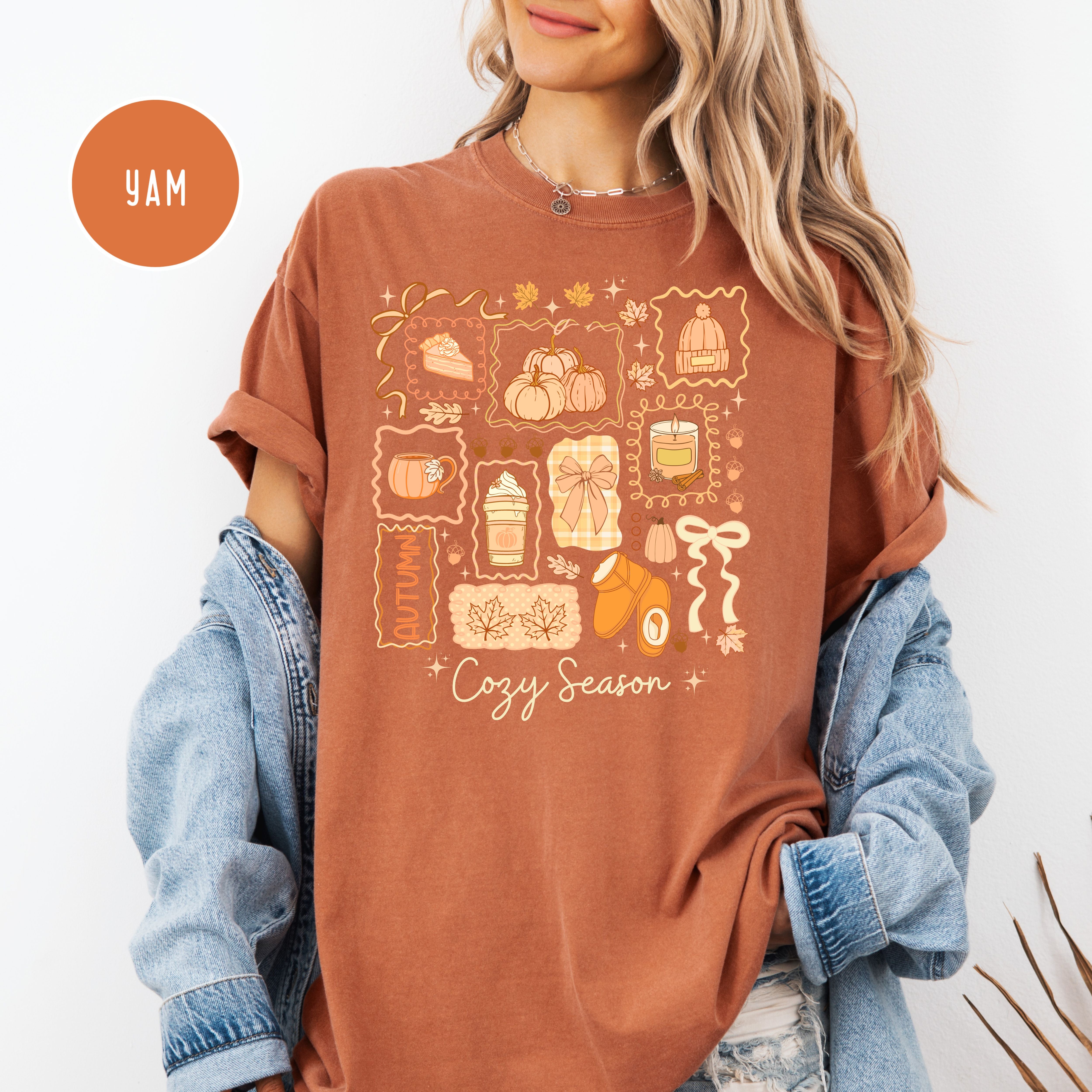 Cozy Season Autumn Comfort Colors Fall Shirt