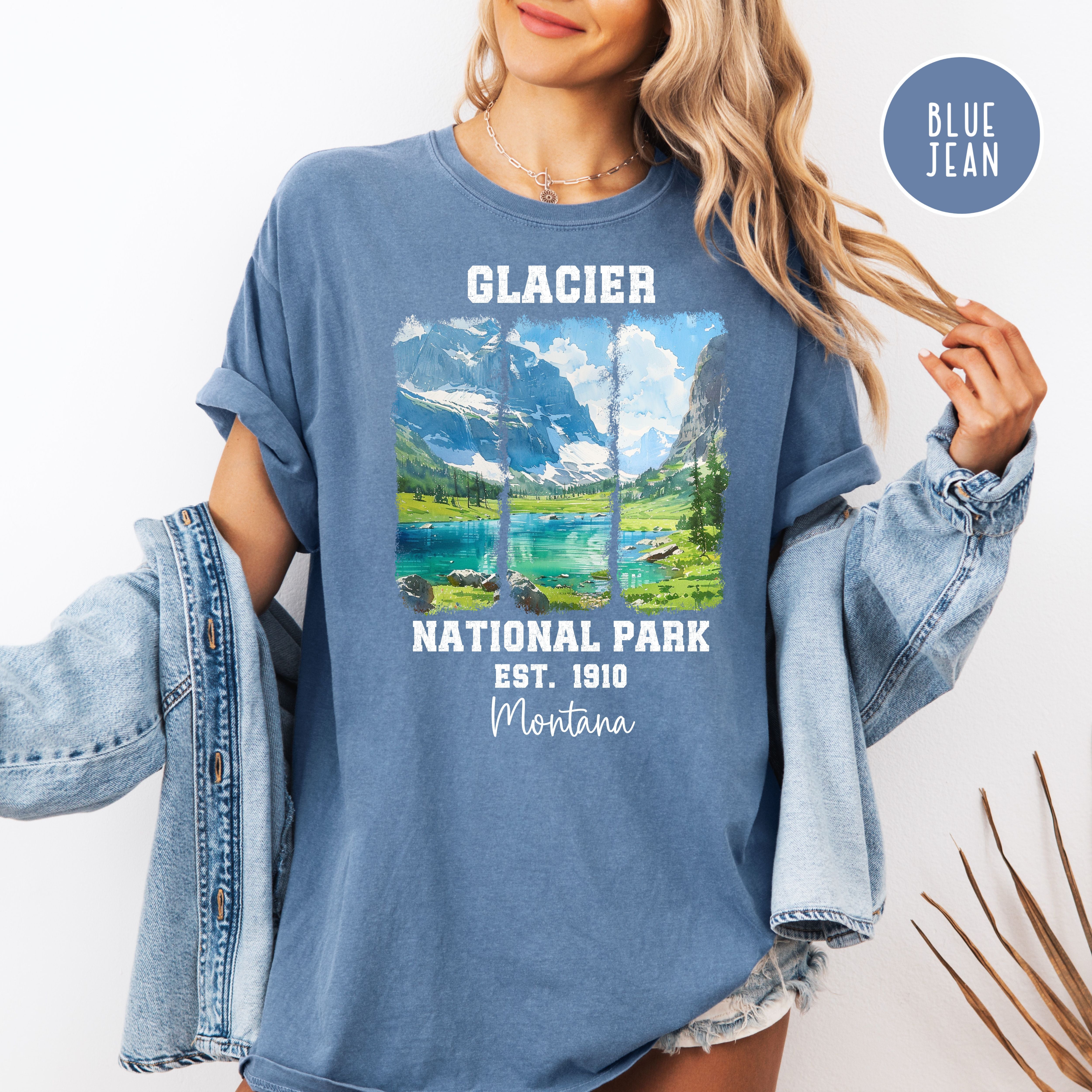 Glacier National Park Montana Comfort Colors Tee