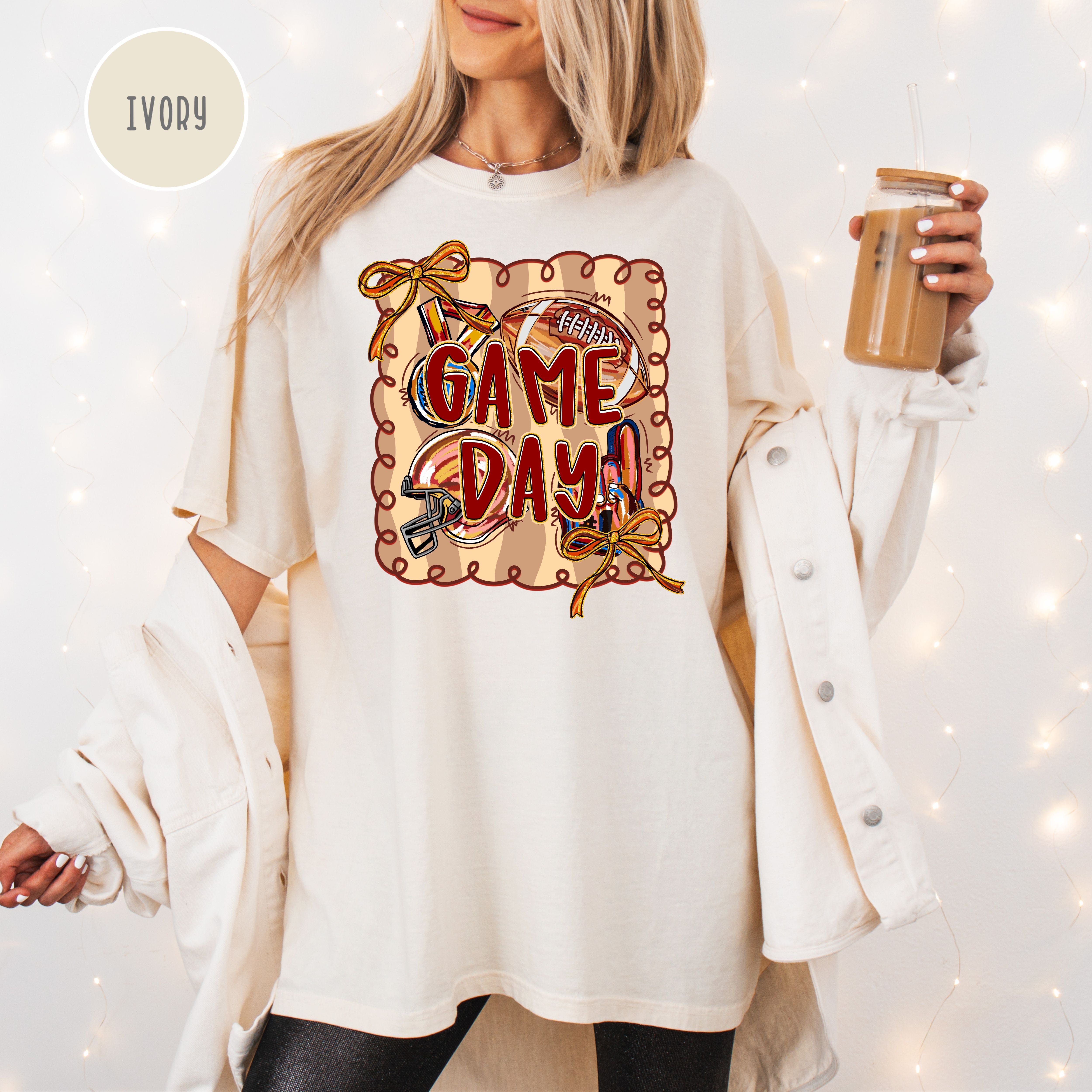 Game Day Comfort Colors Football Party Shirts
