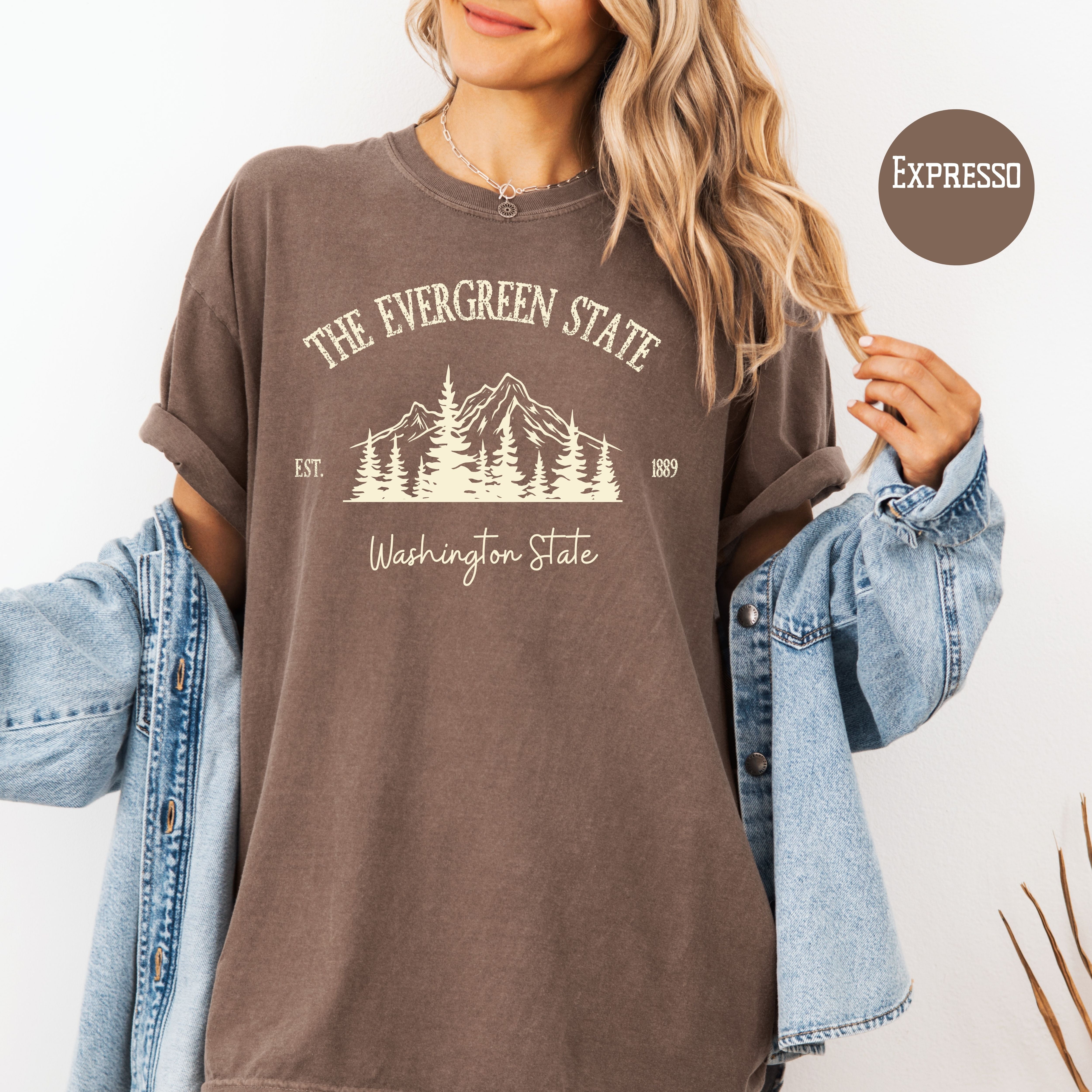 The Evergreen State Washington State Comfort Colors Unisex Tee