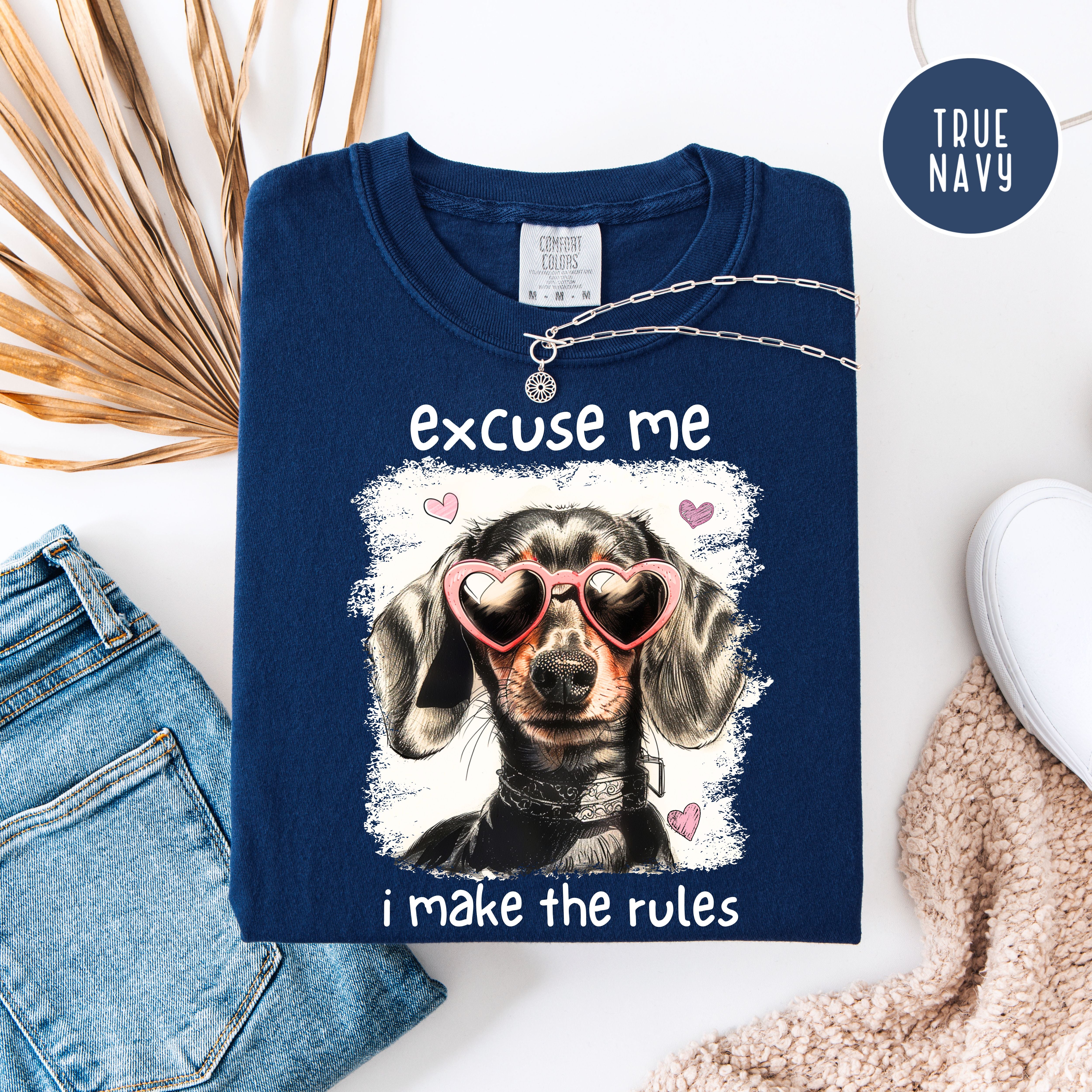 Funny Dog Lover Comfort Colors T-Shirt, Oldest Child Humor, Dog Mom Gift Shirt, Dachshund Lover Tee, Doxie Lover, Sausage Dog Funny Shirt