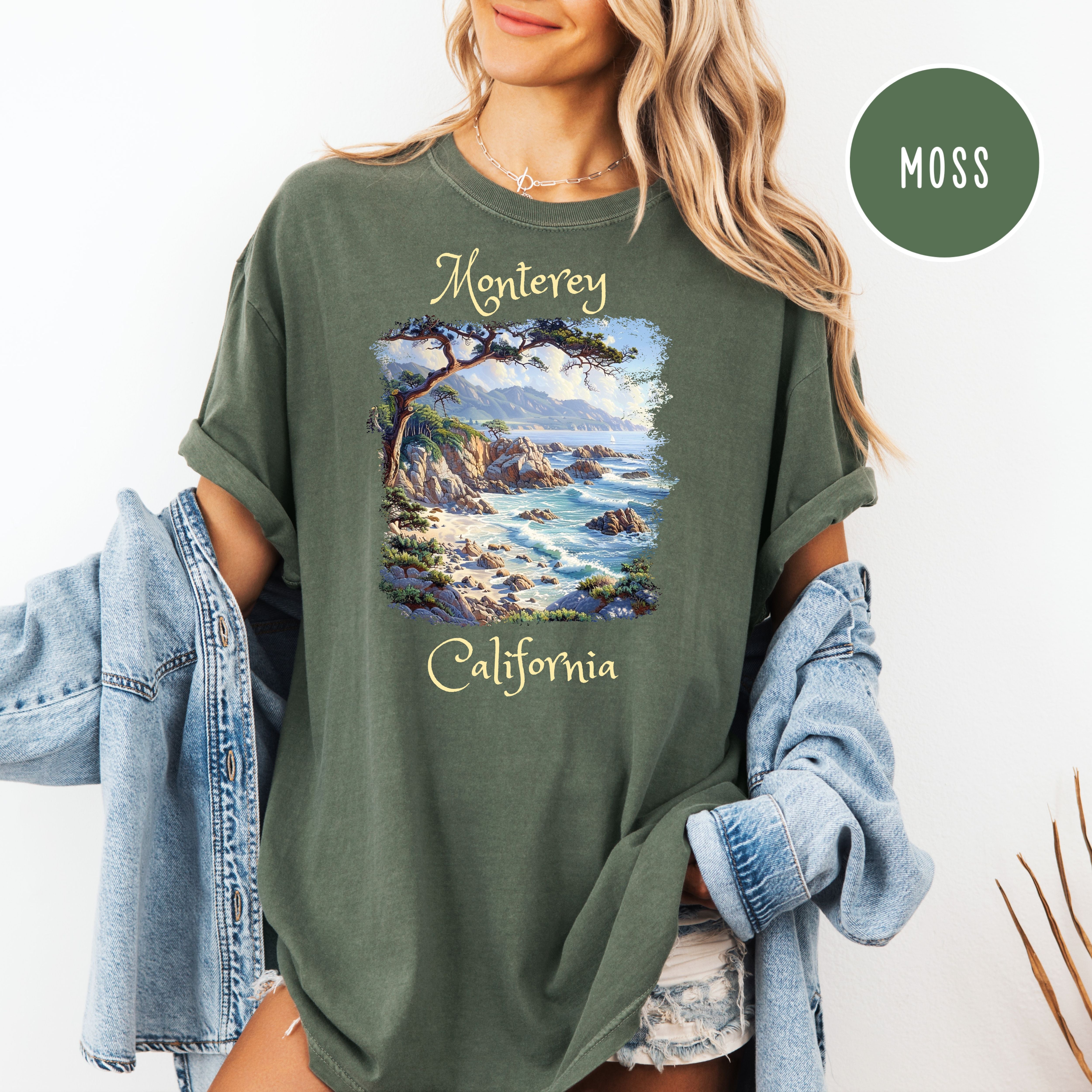 Monterey California Comfort Colors T-Shirt, Pebble Beach Monterey Shirt
