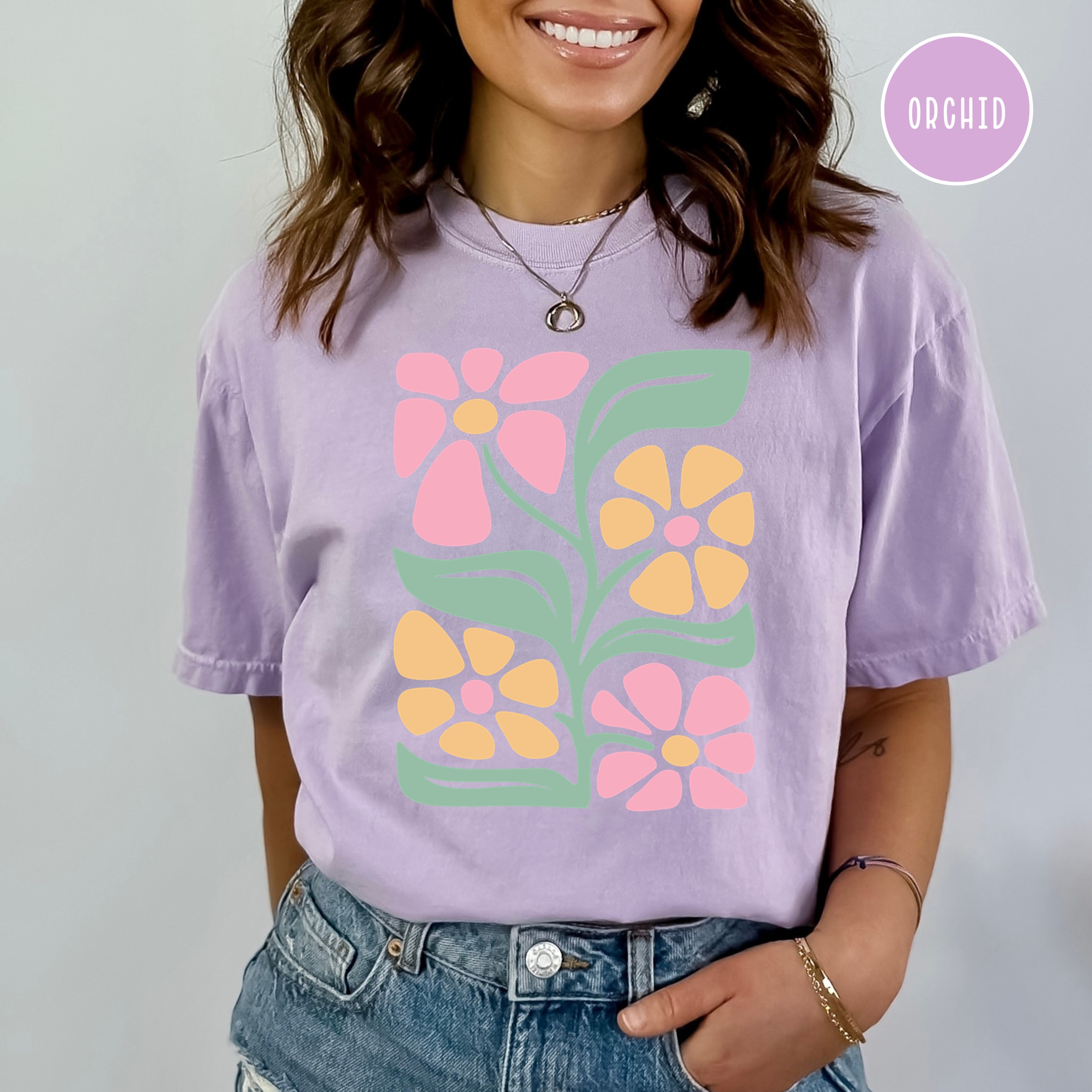 Floral Spring Comfort Colors® Tee