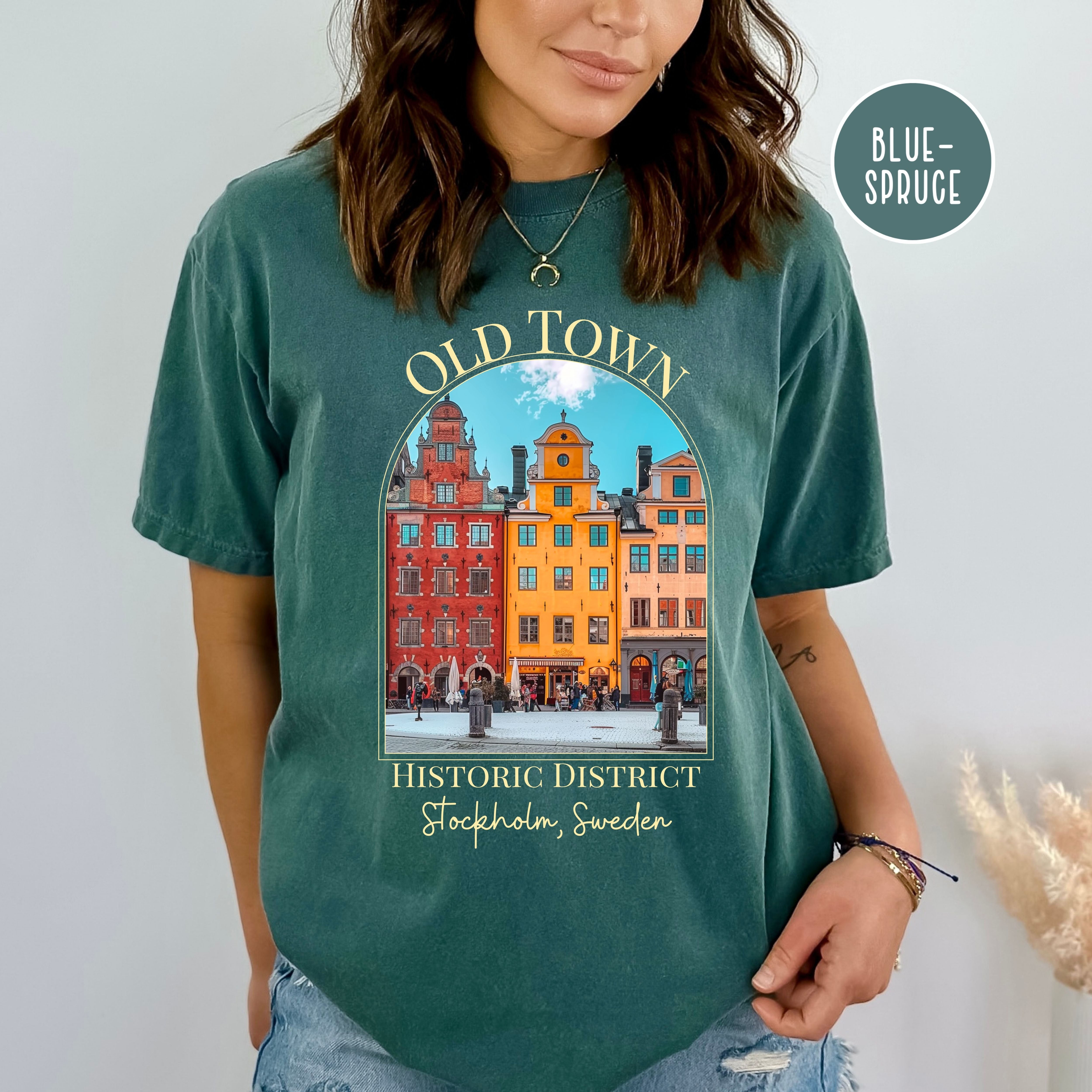 Old Town Stockholm Sweden Comfort Colors® Tee