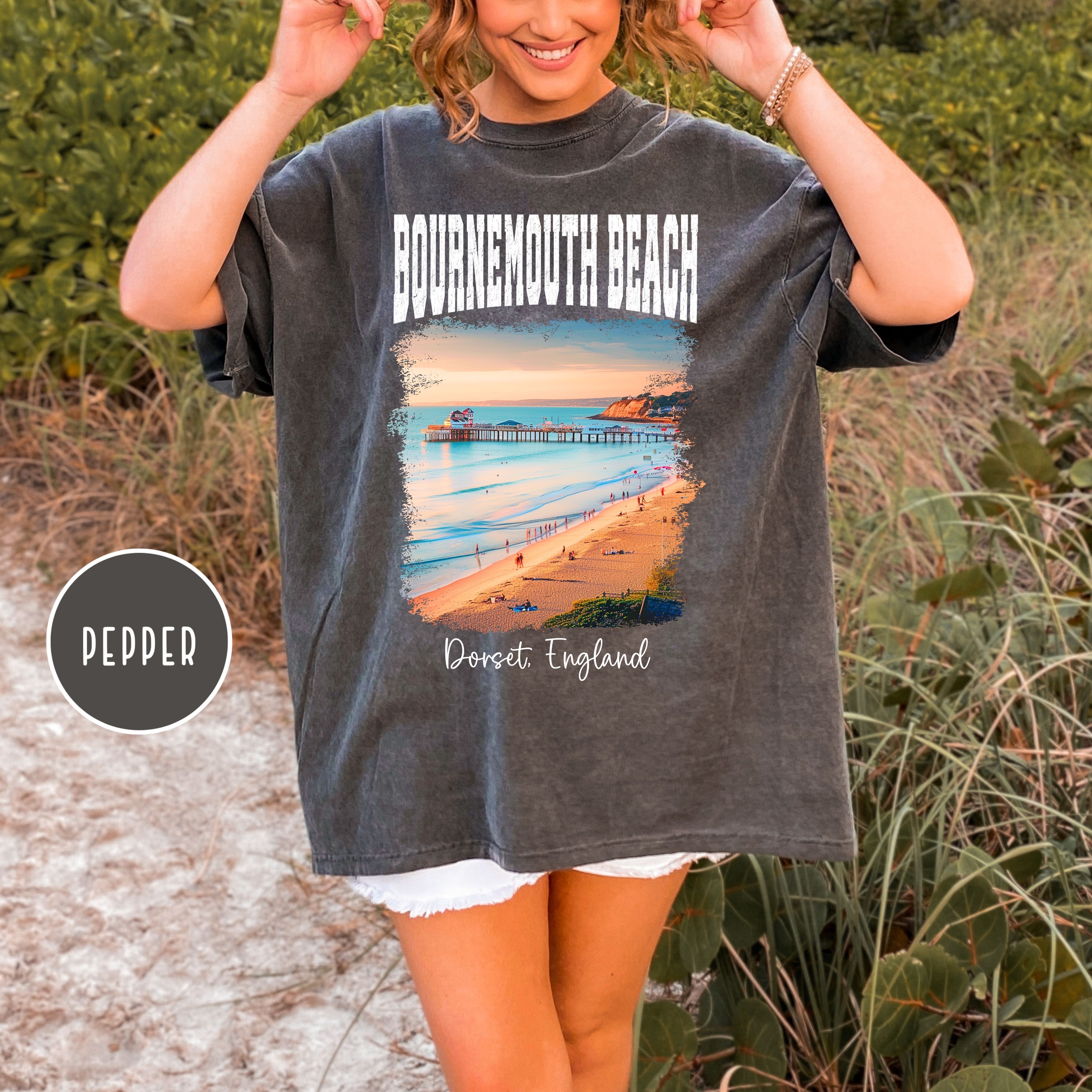 Bournemouth Beach Dorset England Comfort Colors® Tee