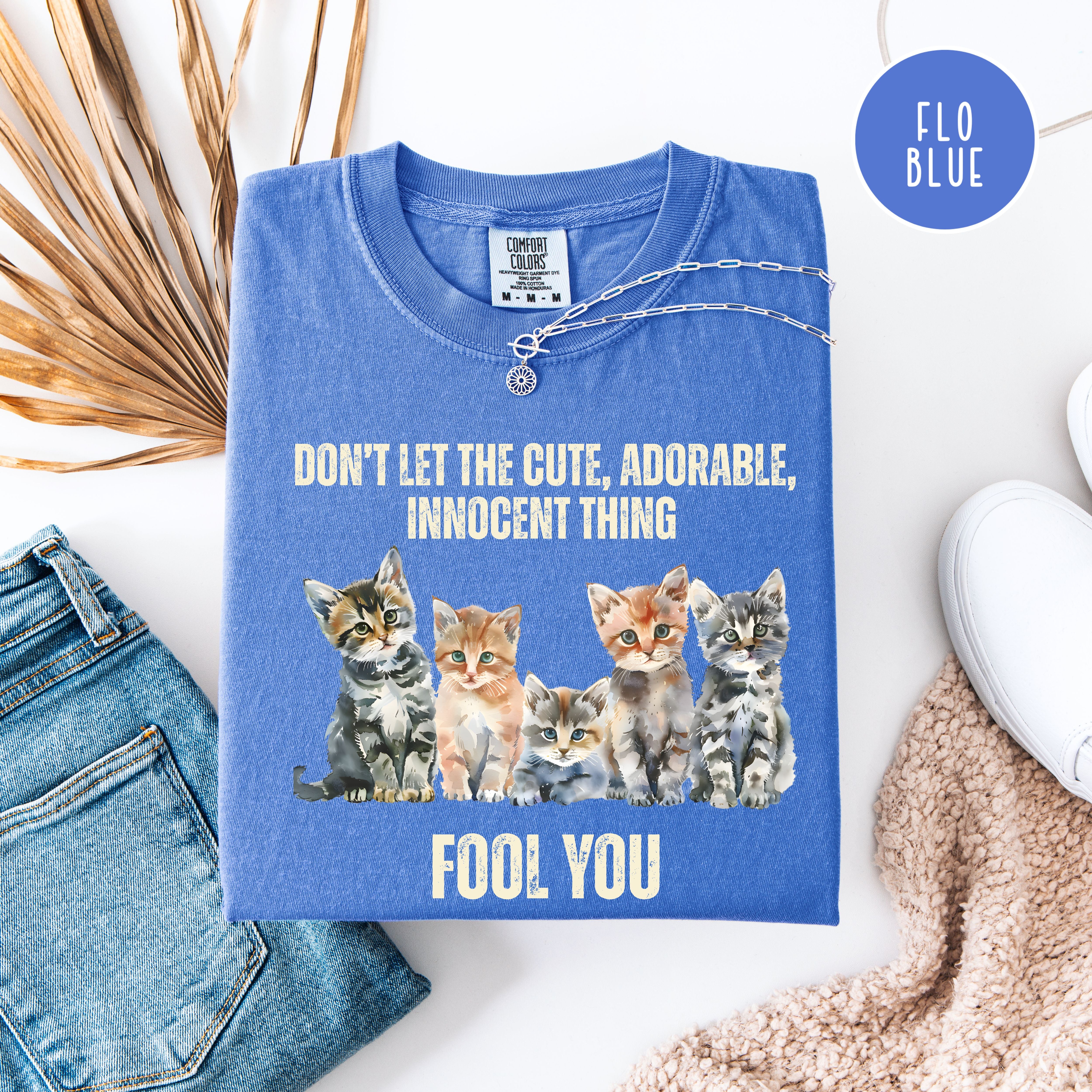 Kitten Lover Comfort Colors T-Shirt, Adorable Kittens Cat Parent Shirt