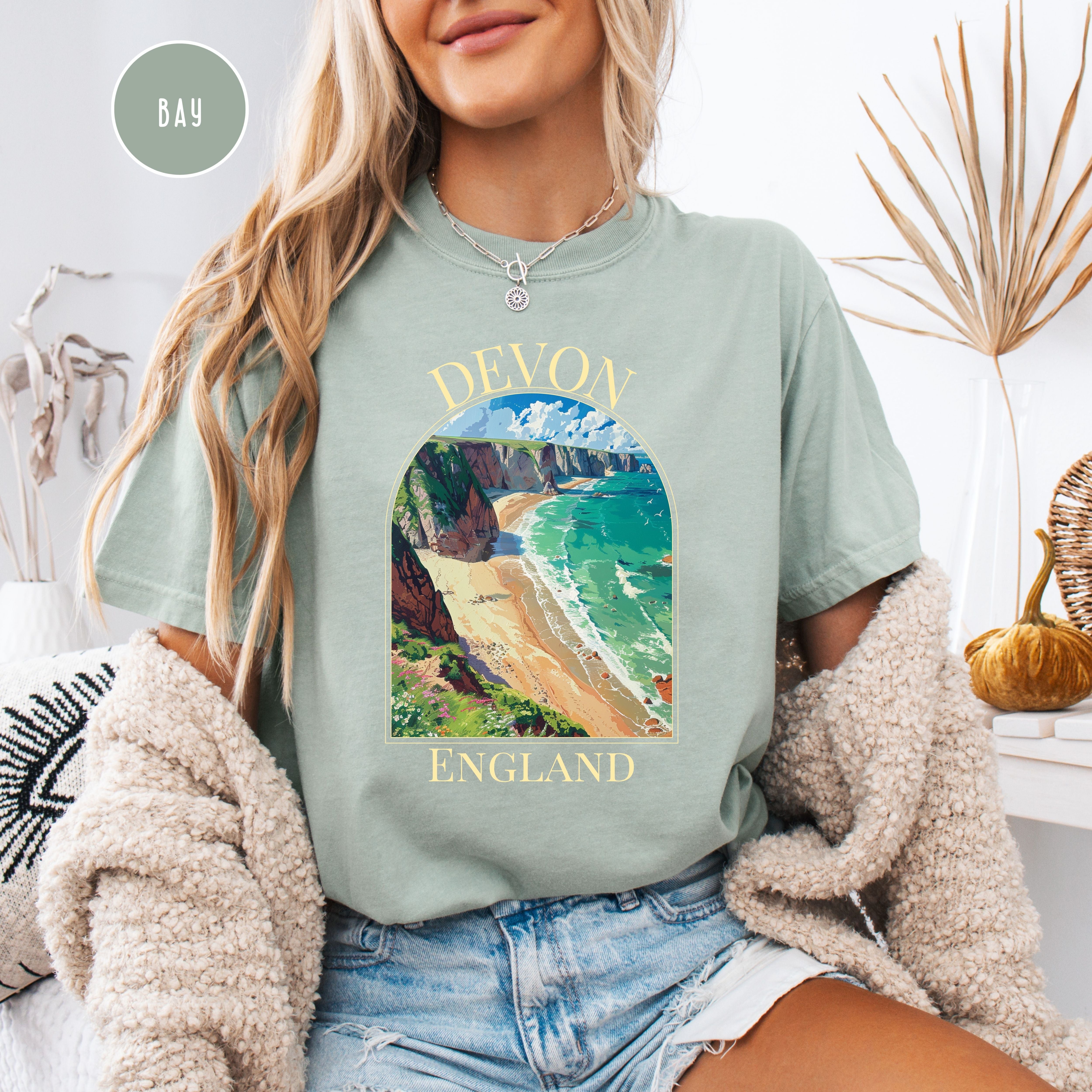 Devon England Beach Comfort Colors® Tee