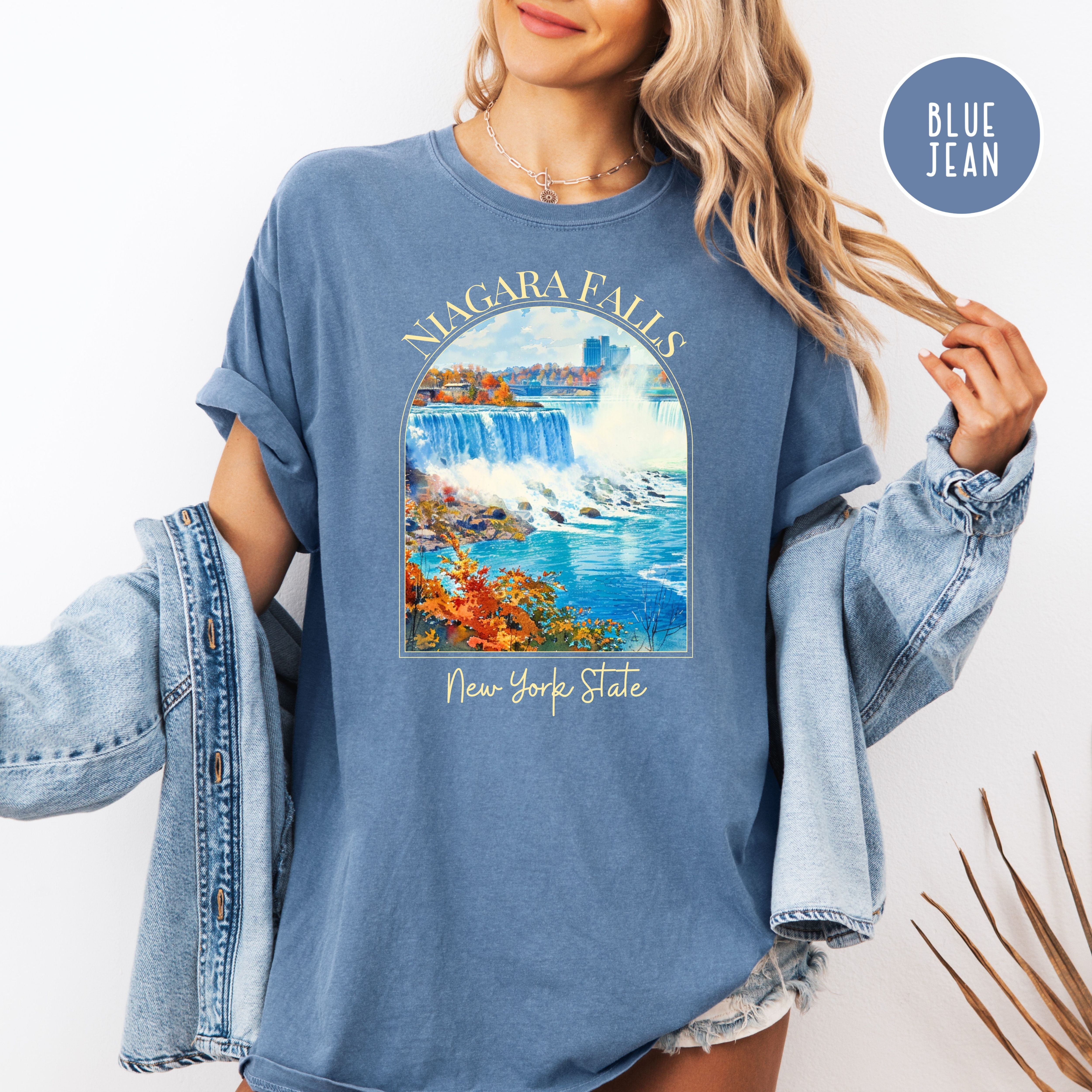 Niagara Falls New York State Comfort Colors Unisex Tee Shirt