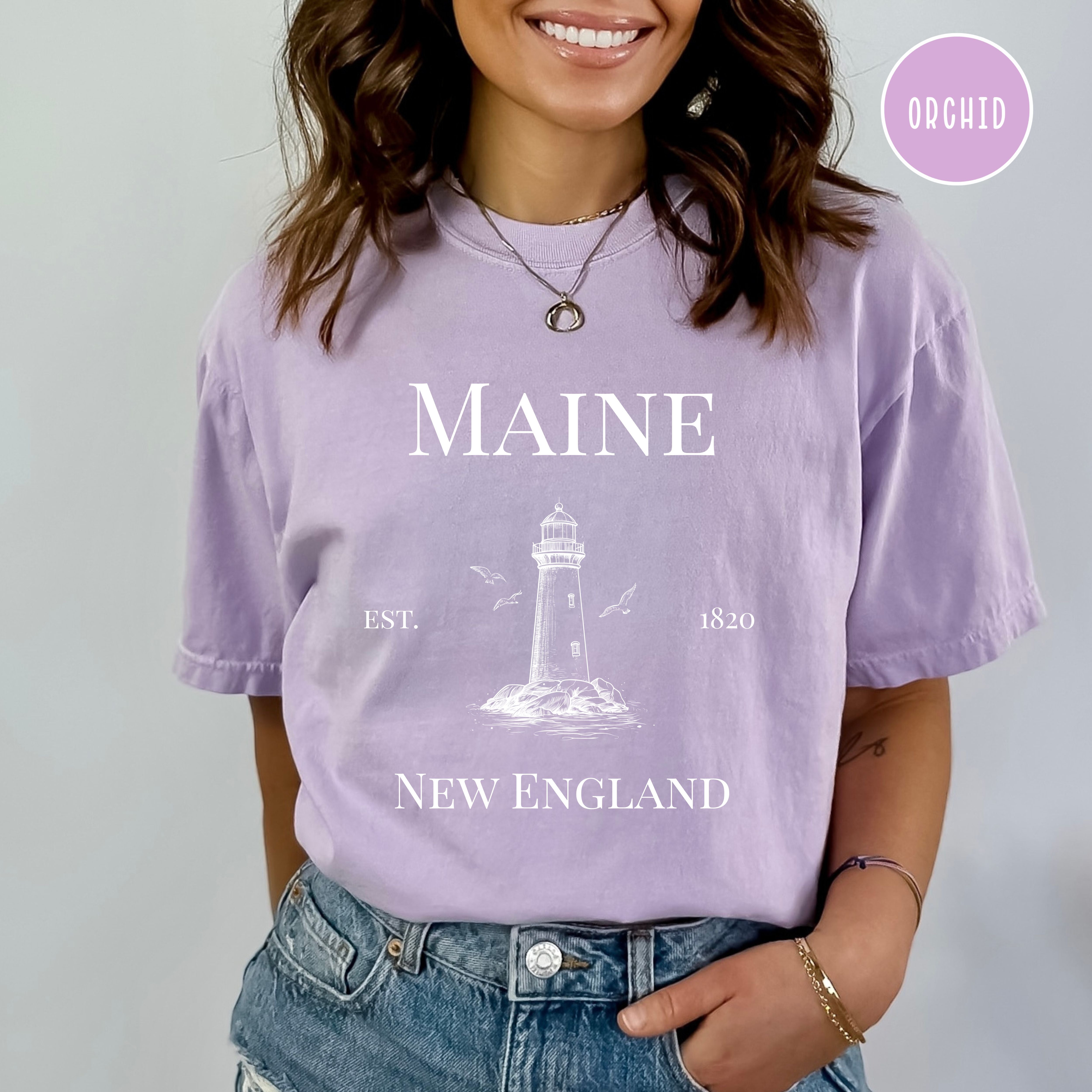 Maine New England Comfort Colors Tee