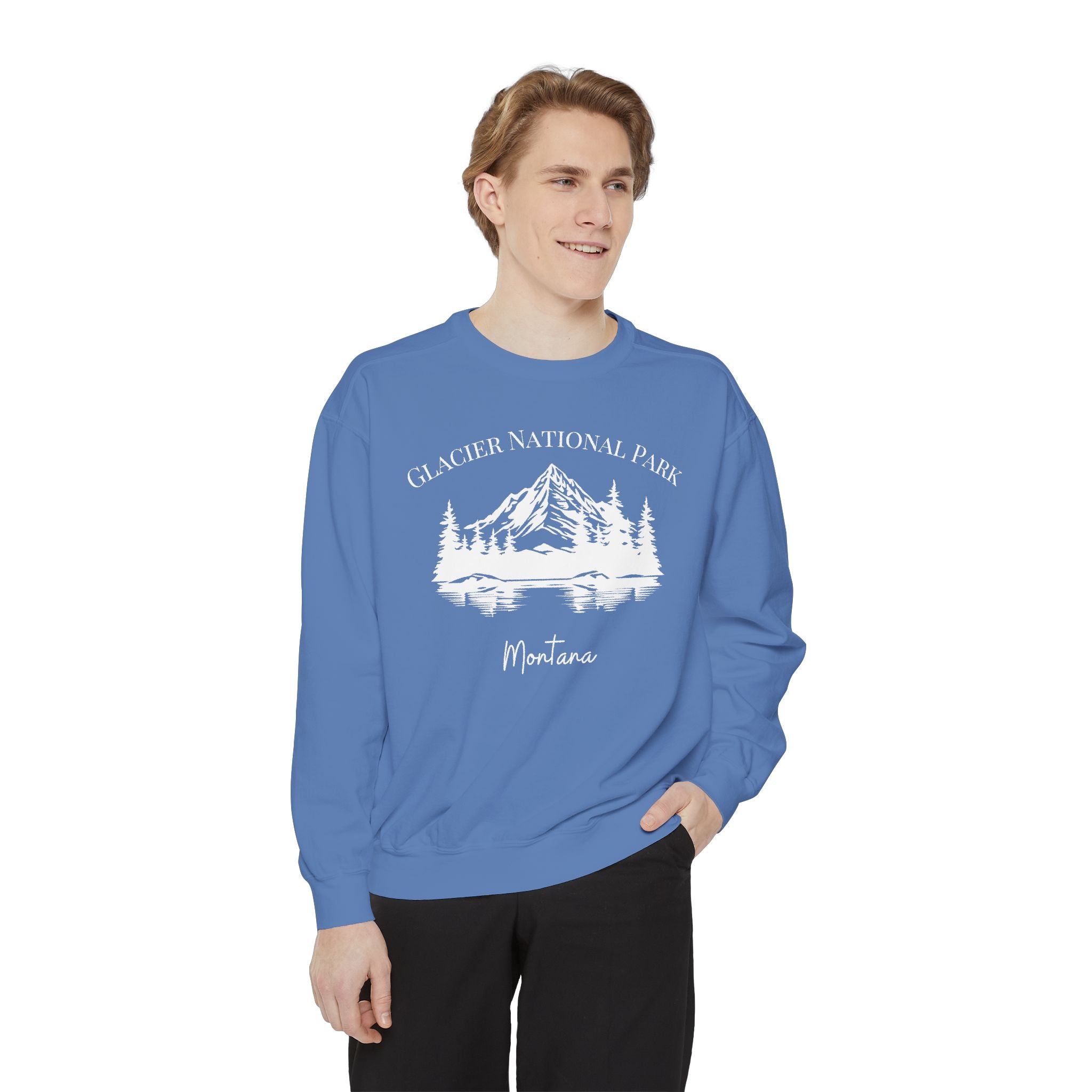 Glacier National Park Grunge Comfort Colors® Sweatshirt