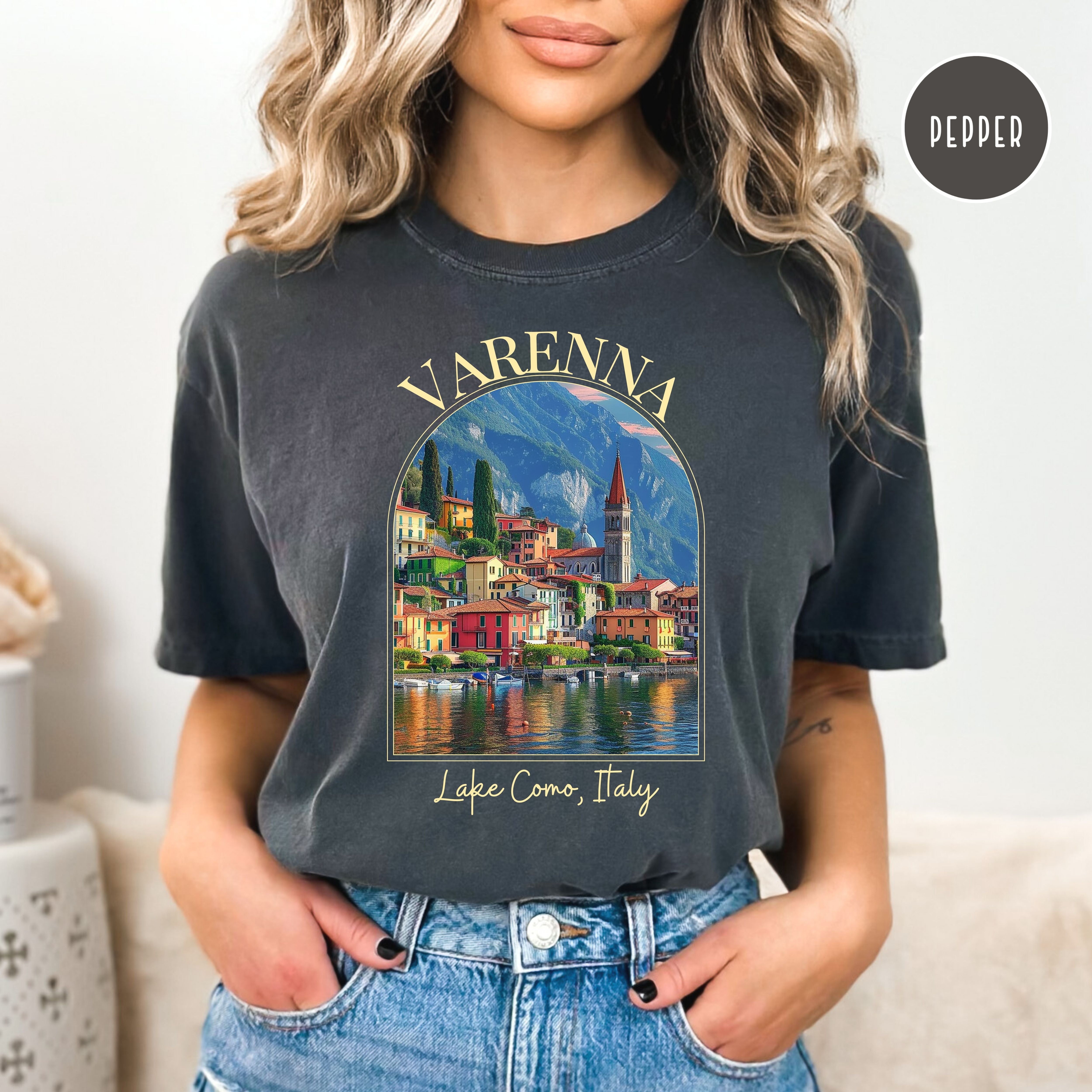 Varenna Lake Como Italy Comfort Colors® Tee