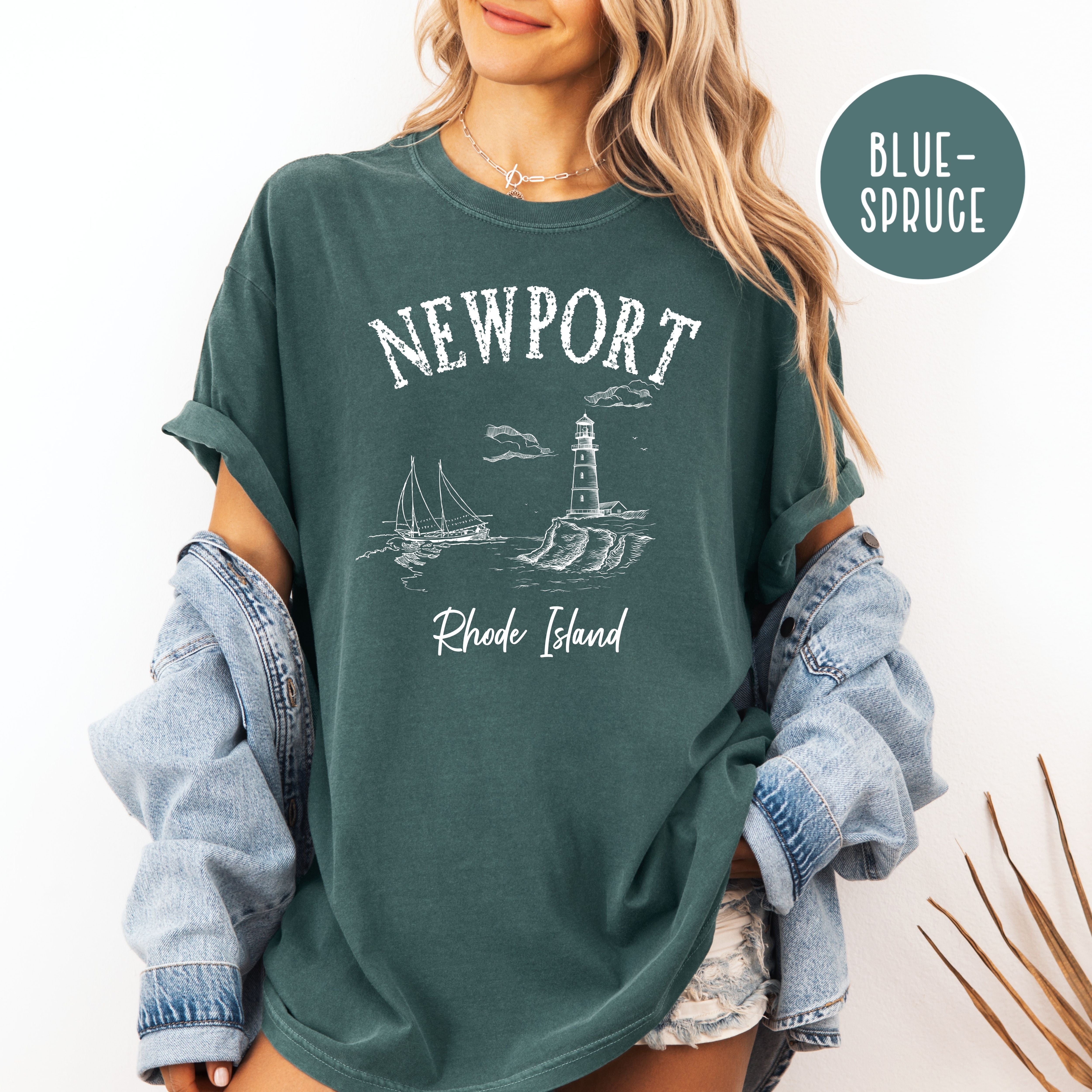 Newport Rhode Island Grunge Style Comfort Colors Tee