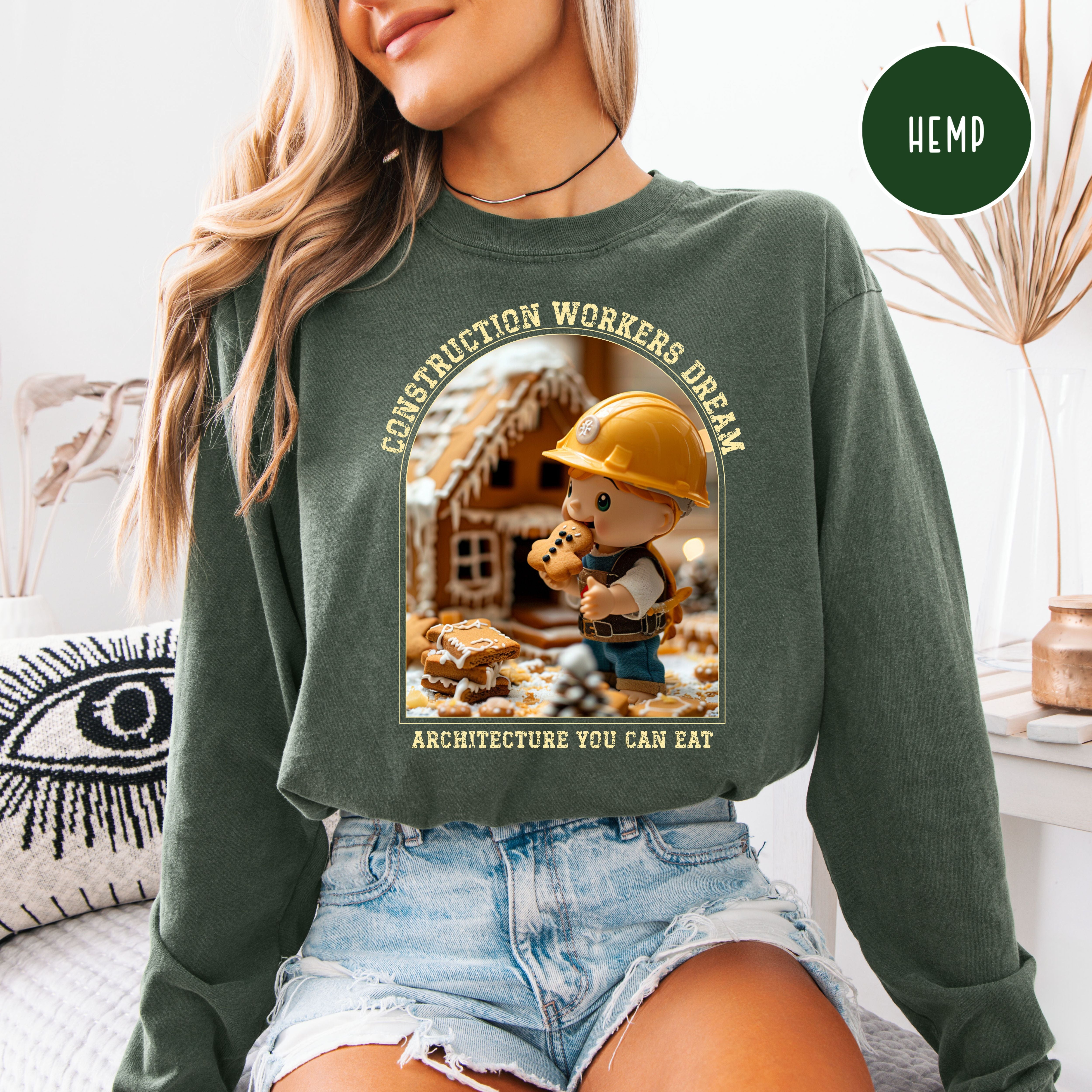 Funny Gingerbread House Contest Unisex Comfort Colors Long Sleeve Shirt
