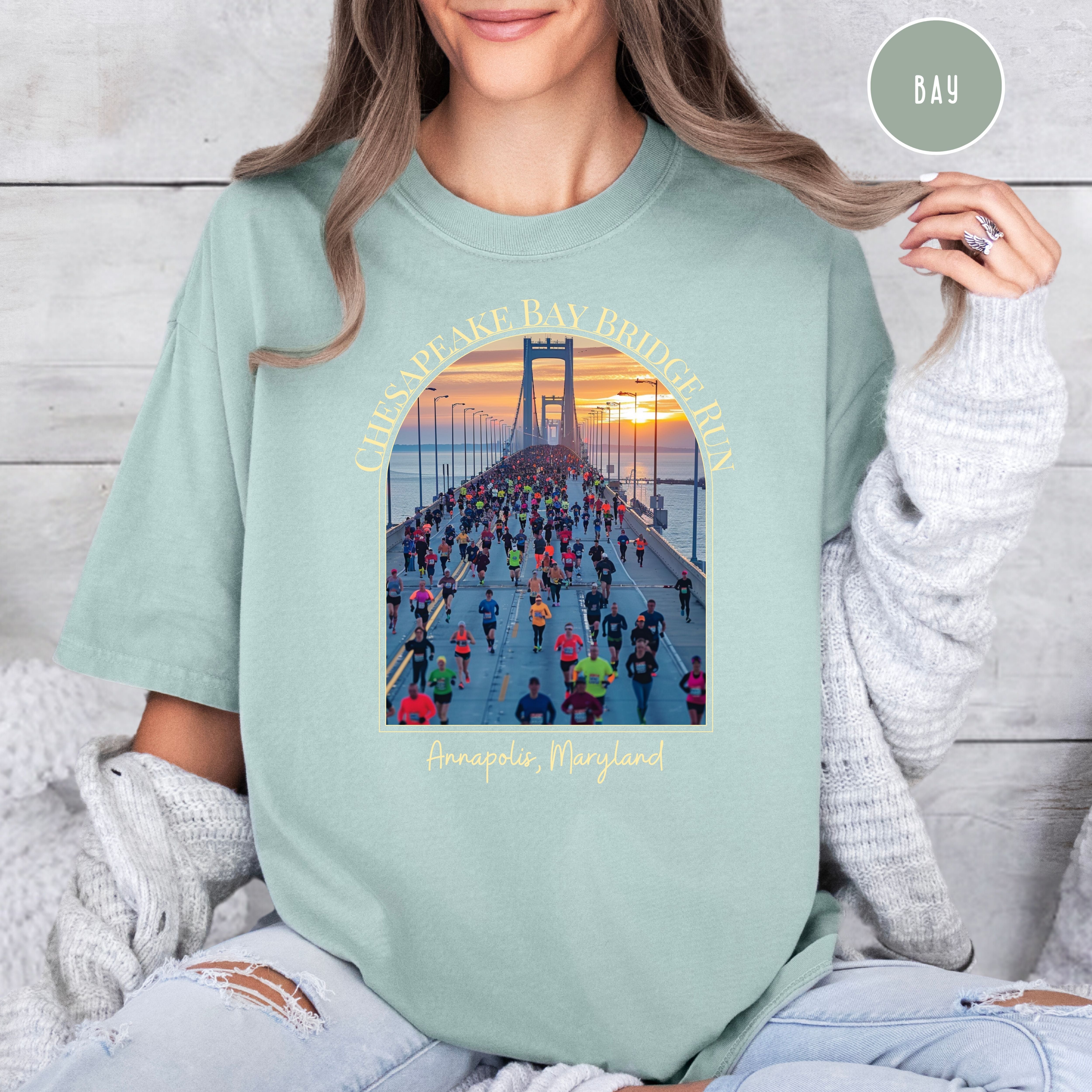 Chesapeake Bay Bridge Run Comfort Colors® Tee