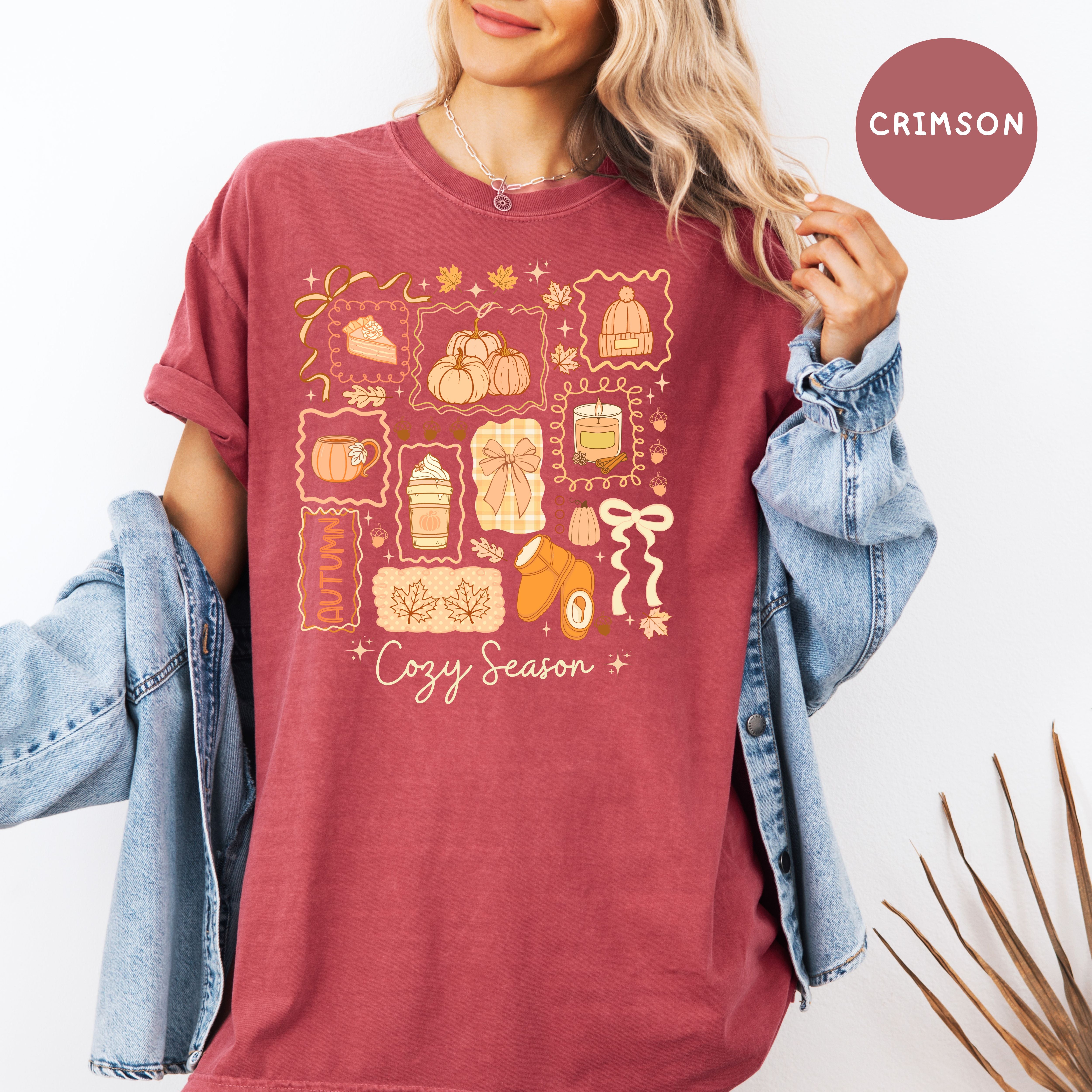 Cozy Season Autumn Comfort Colors Fall Shirt