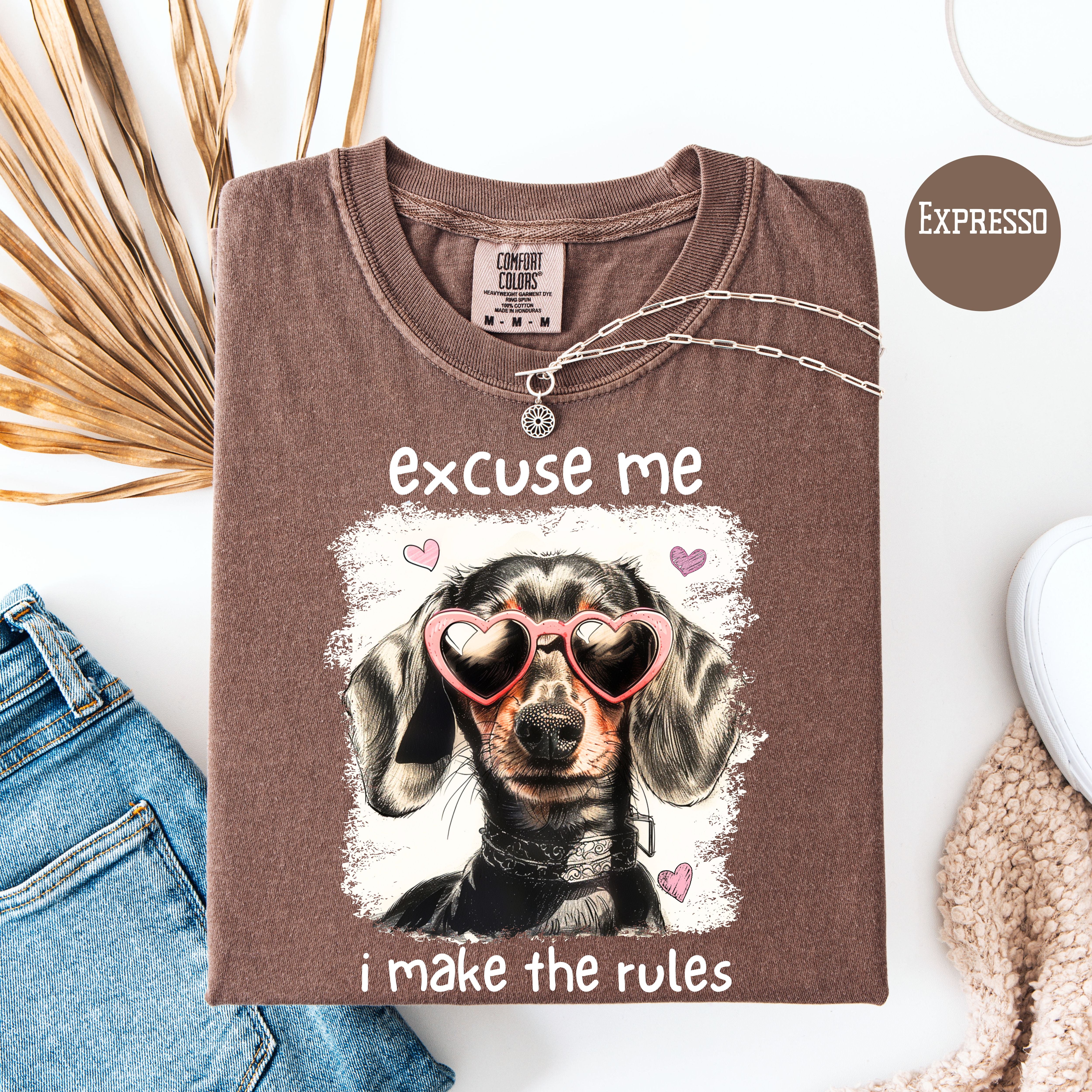 Funny Dog Lover Comfort Colors T-Shirt, Oldest Child Humor, Dog Mom Gift Shirt, Dachshund Lover Tee, Doxie Lover, Sausage Dog Funny Shirt