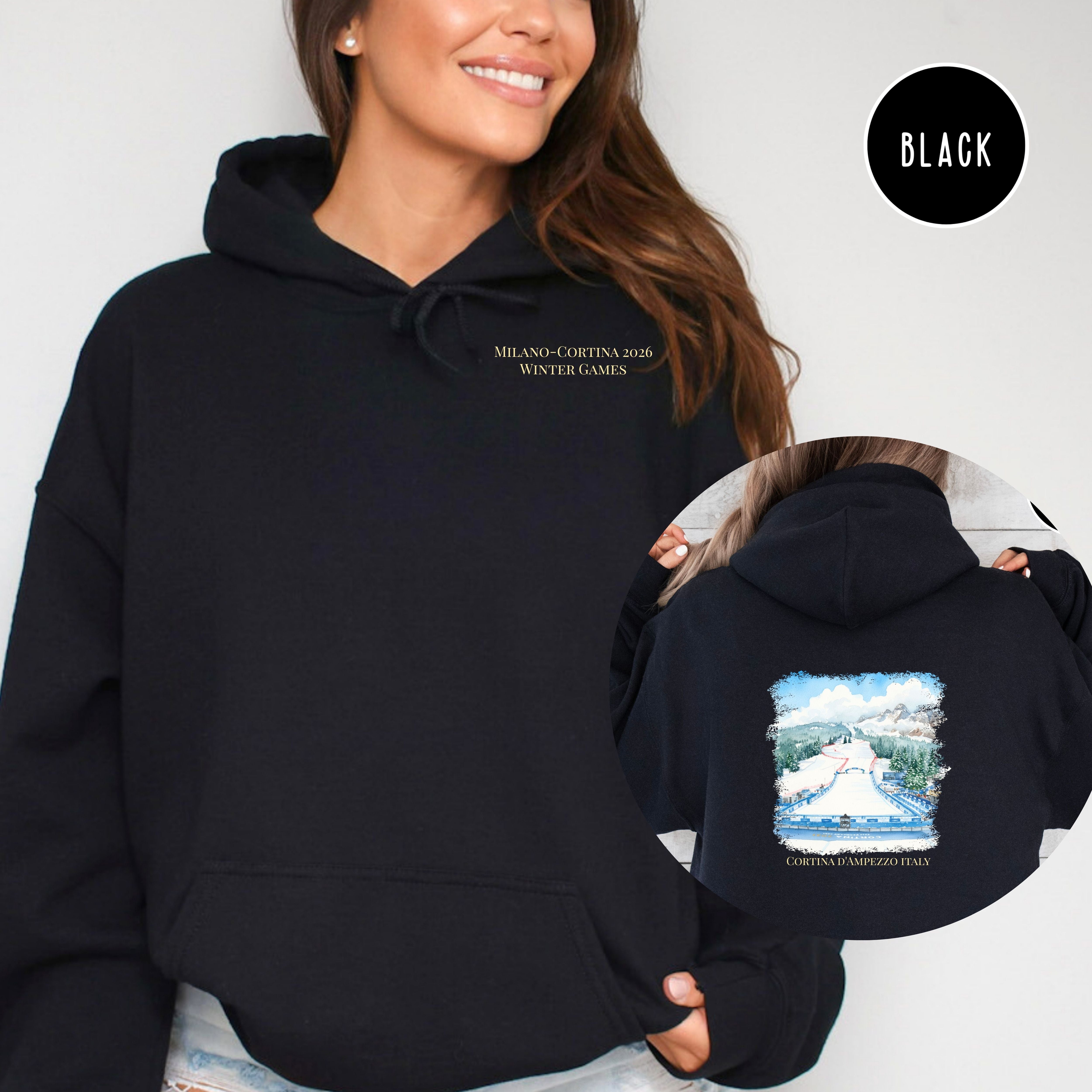 Milano Cortina d'Ampezzo Italy 2026 Winter Games Pullover Hoodie