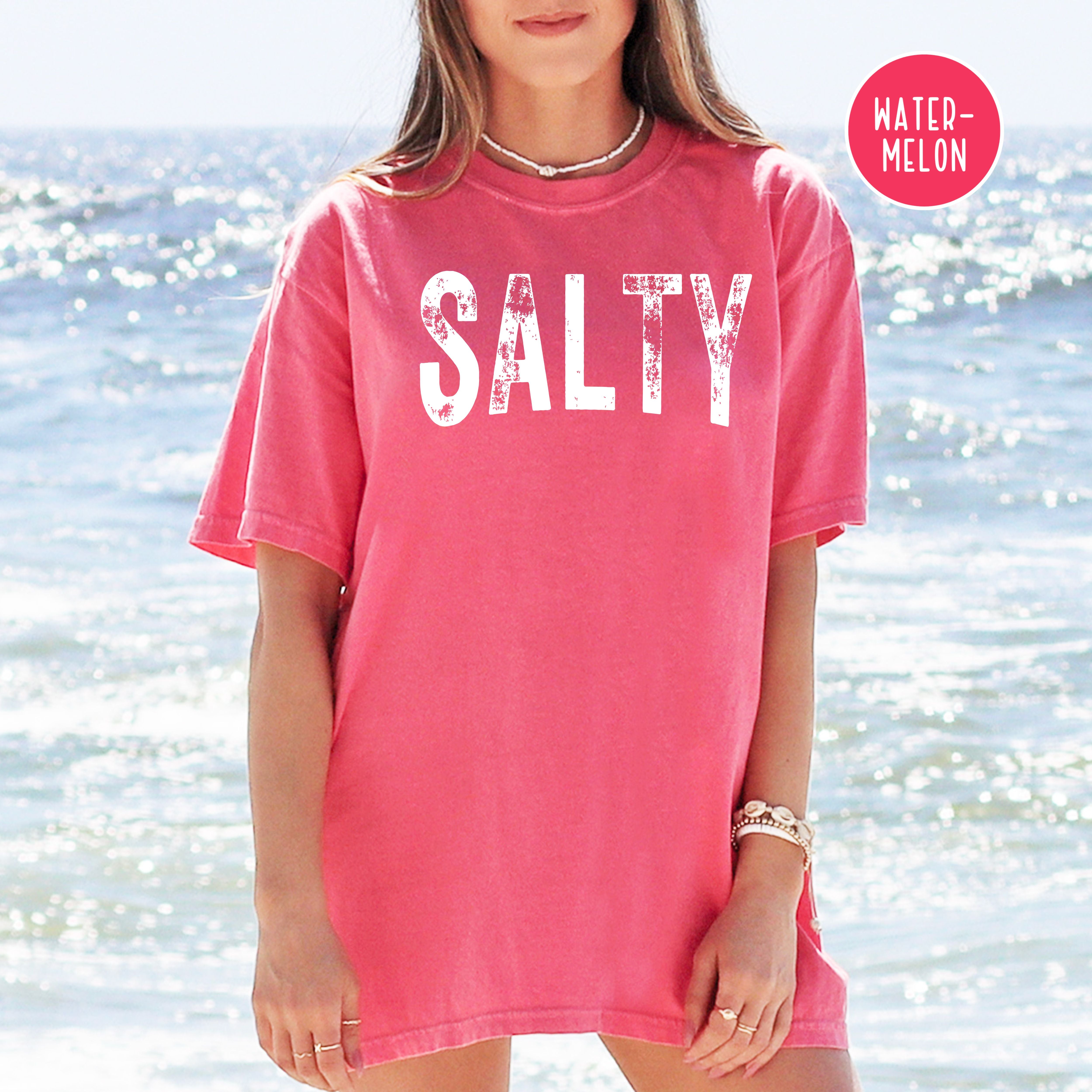 Salty Comfort Colors® Grunge Beach Tee
