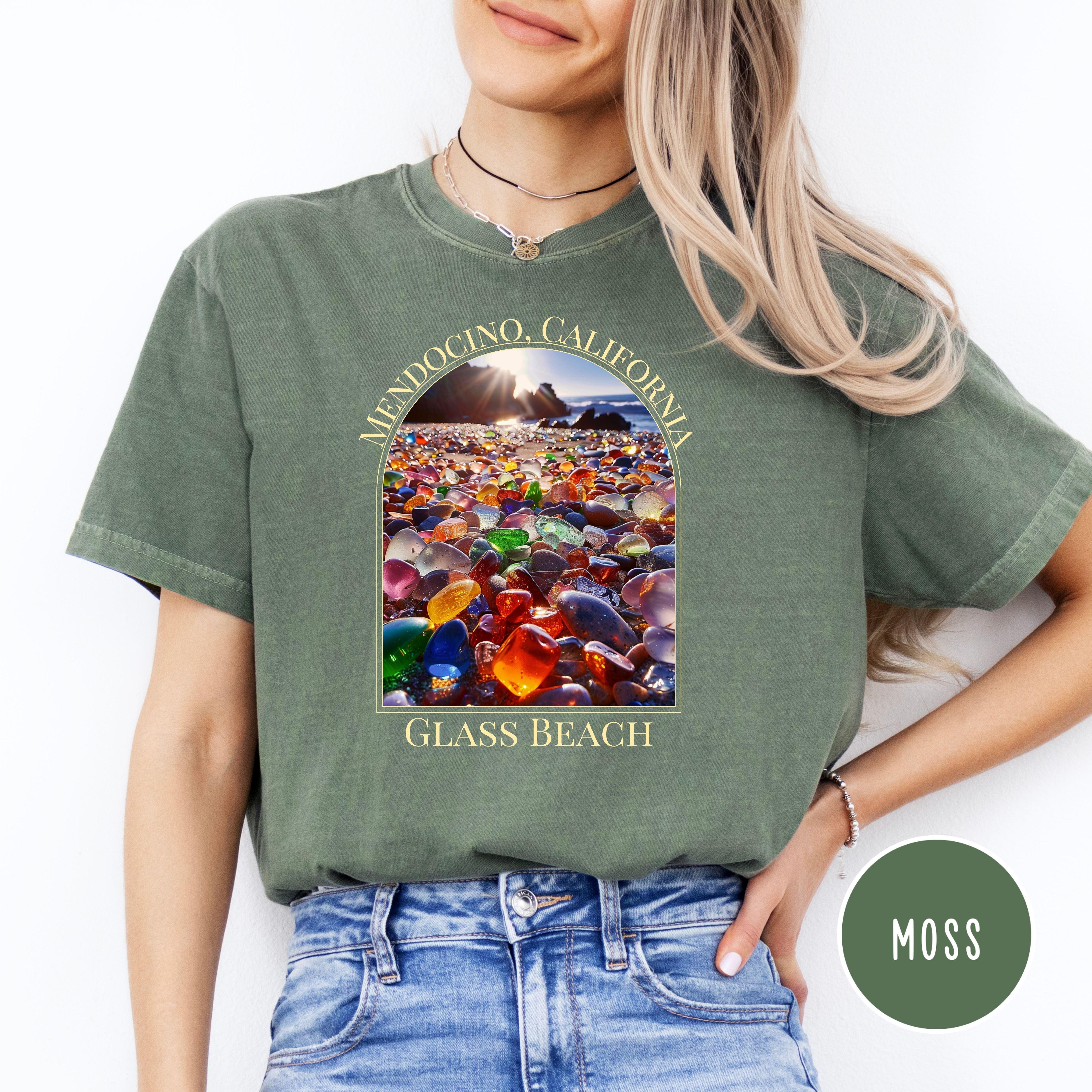 Glass Beach Mendocino California Comfort Colors® Tee