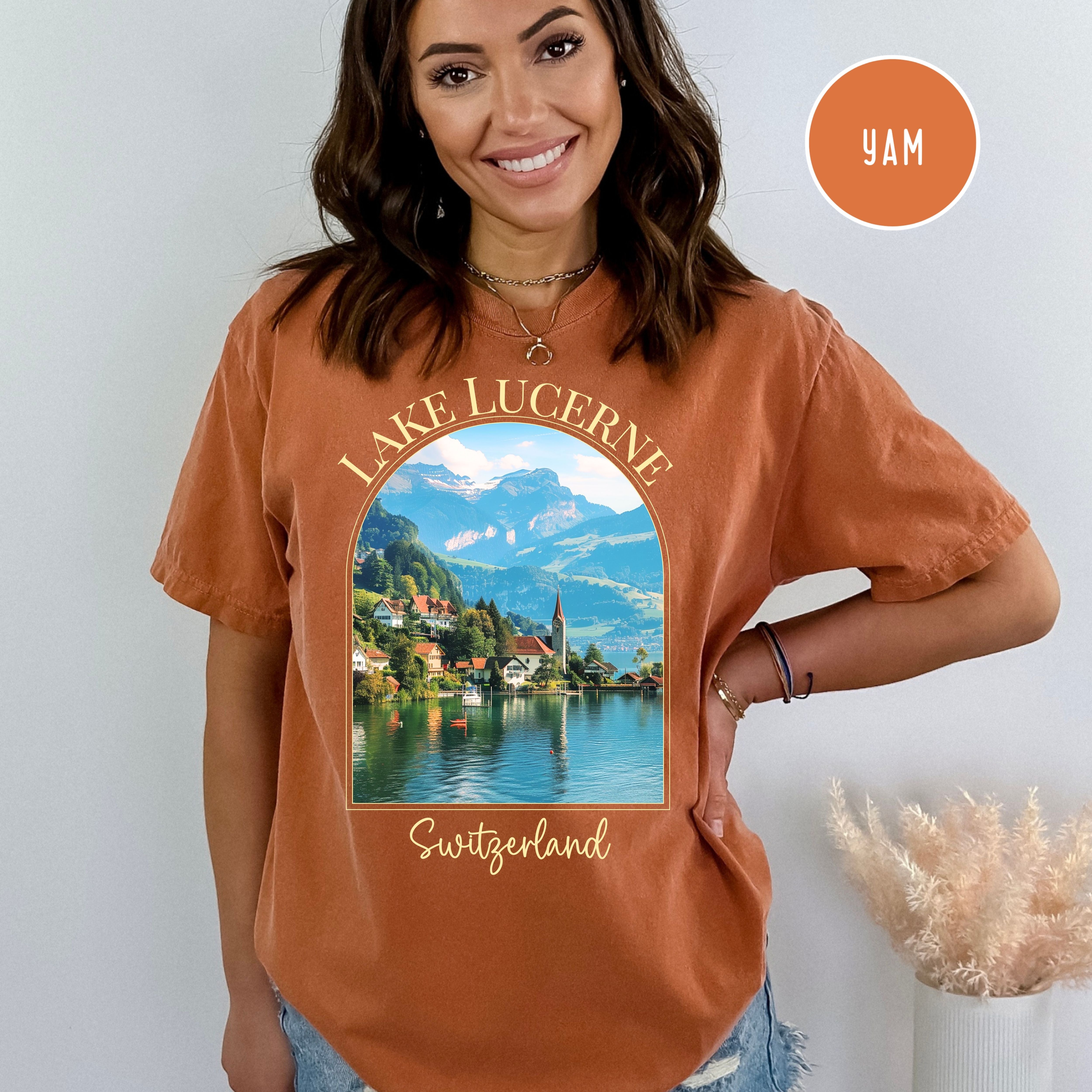 Lake Lucerne Switzerland Comfort Colors® Tee